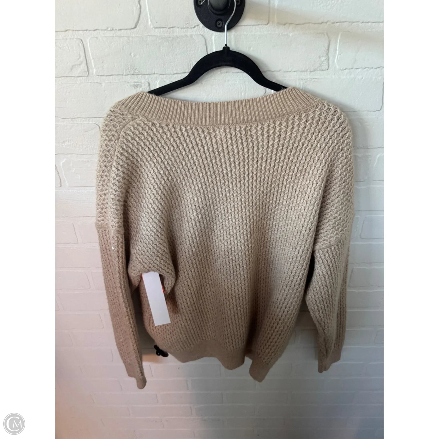 Sweater By Nine West Apparel In Tan, Size: Xl