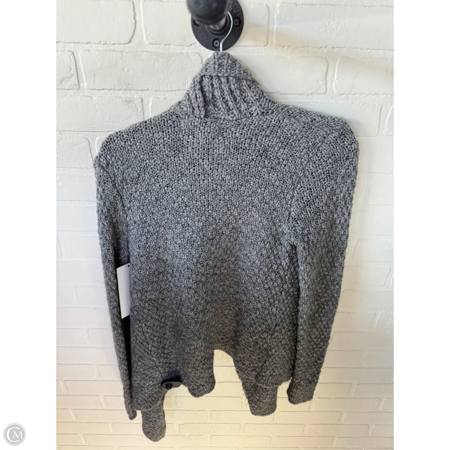 Sweater Cardigan By Loft In Grey, Size: S
