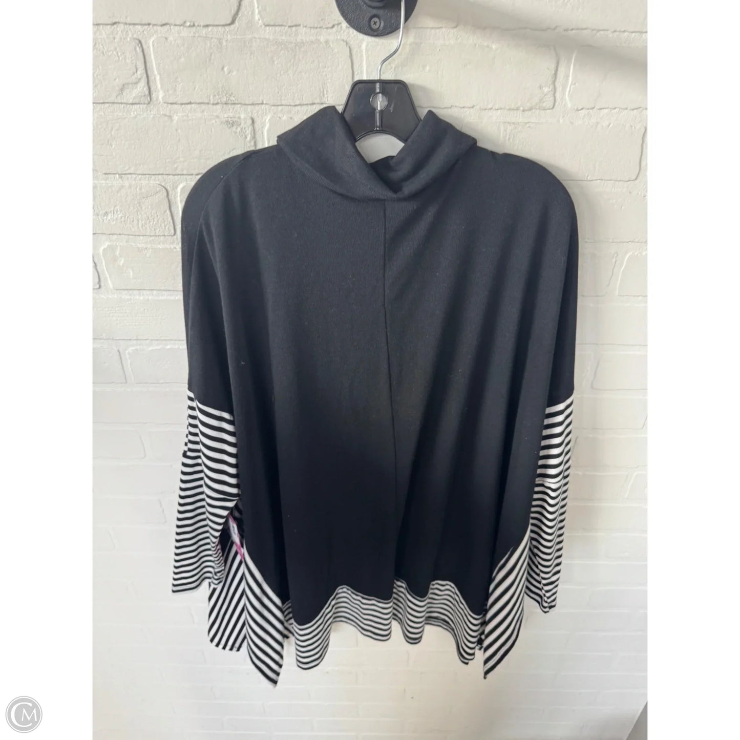 Sweater By Doe & Rae In Black & White, Size: L