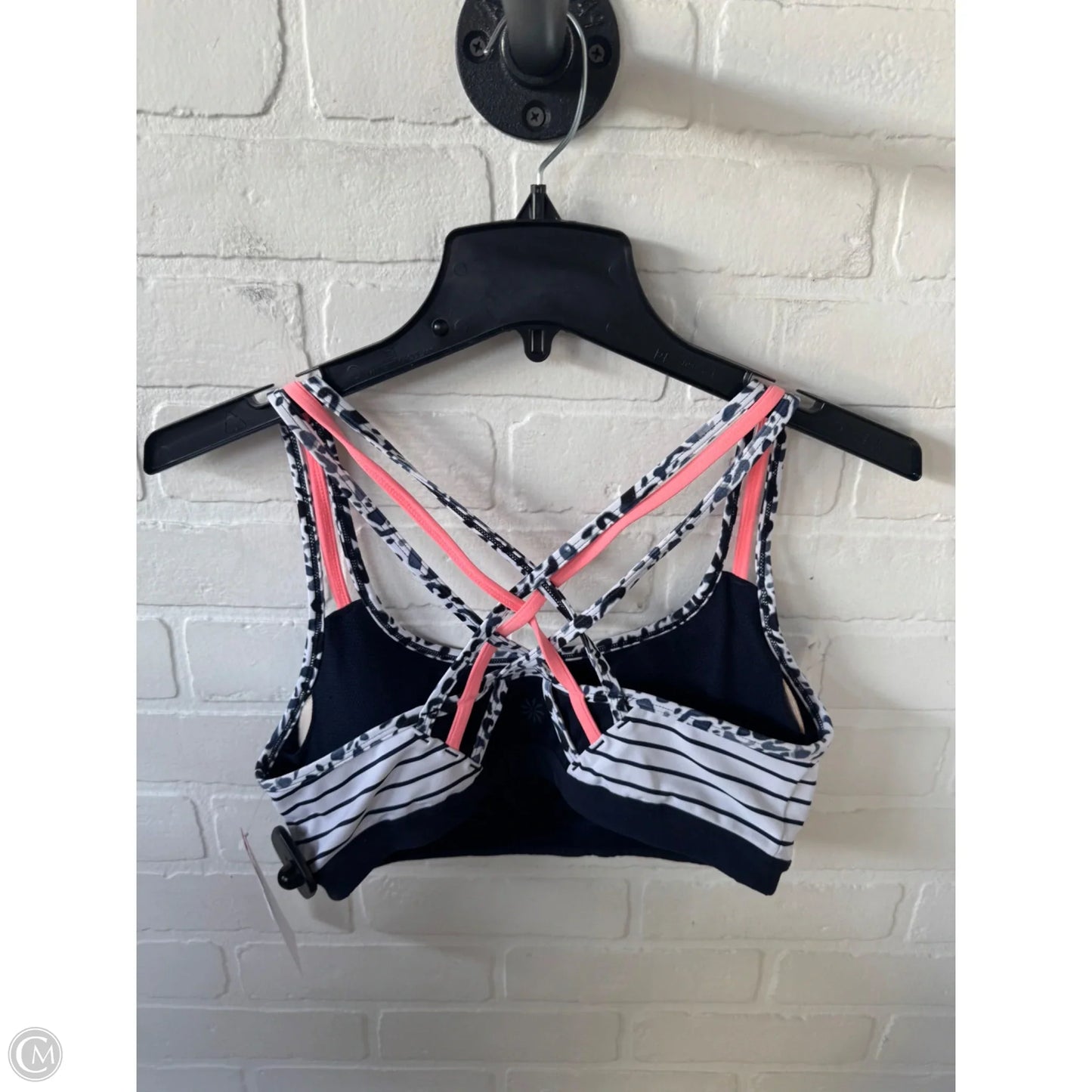 Athletic Bra By Athleta In Blue & White, Size: M