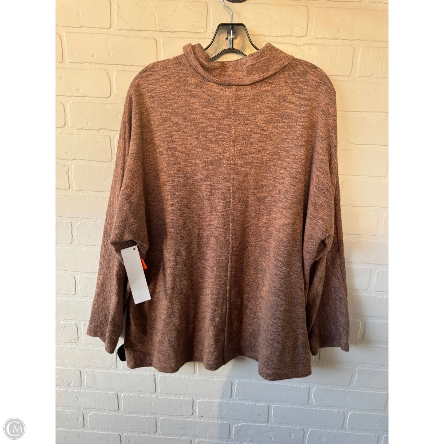 Sweater By Pure Jill In Black & Orange, Size: Xl