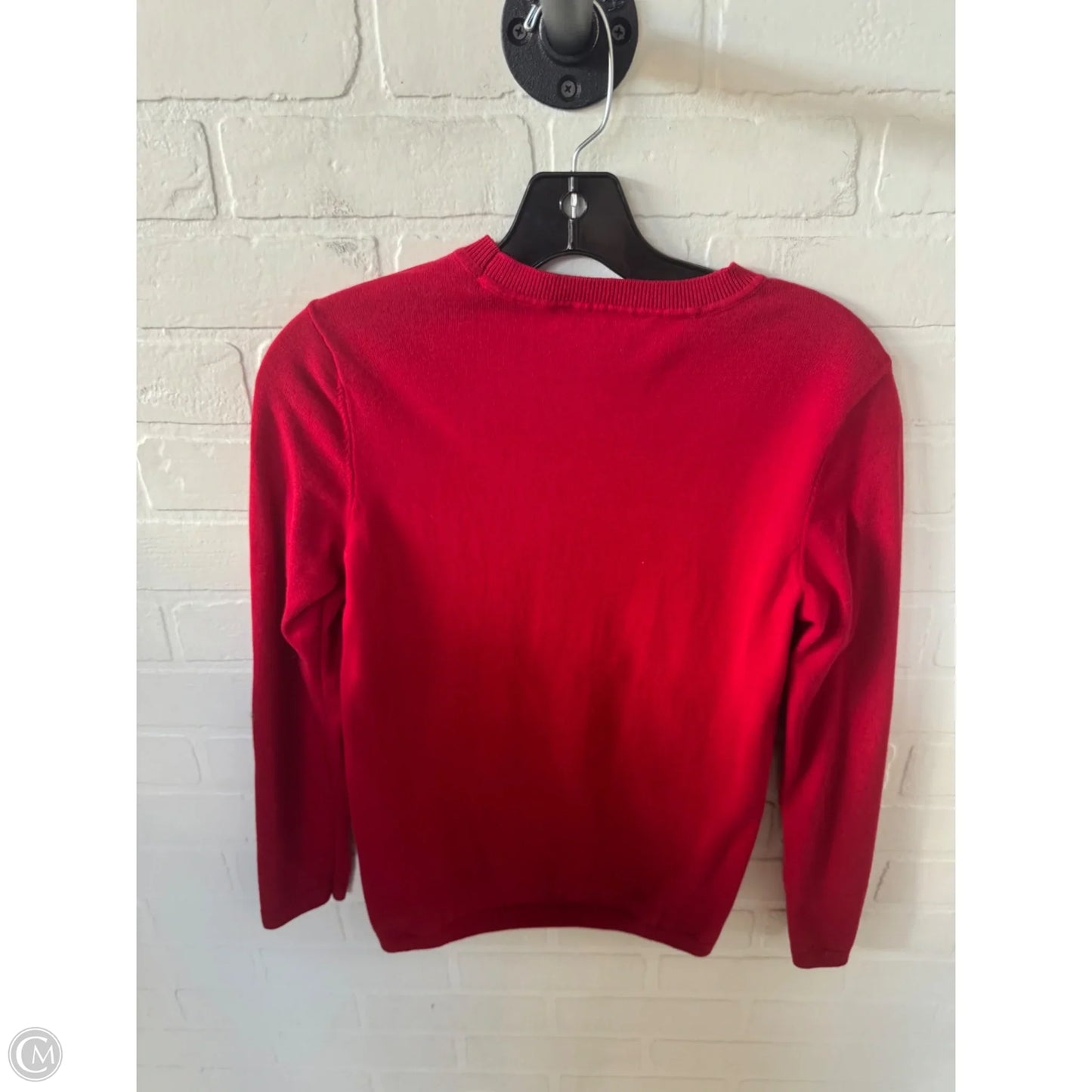 Sweater By Tommy Hilfiger In Red & White, Size: S