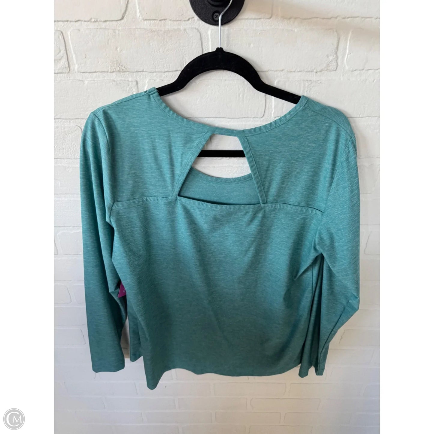 Athletic Top Long Sleeve Crewneck By Eddie Bauer In Blue, Size: M