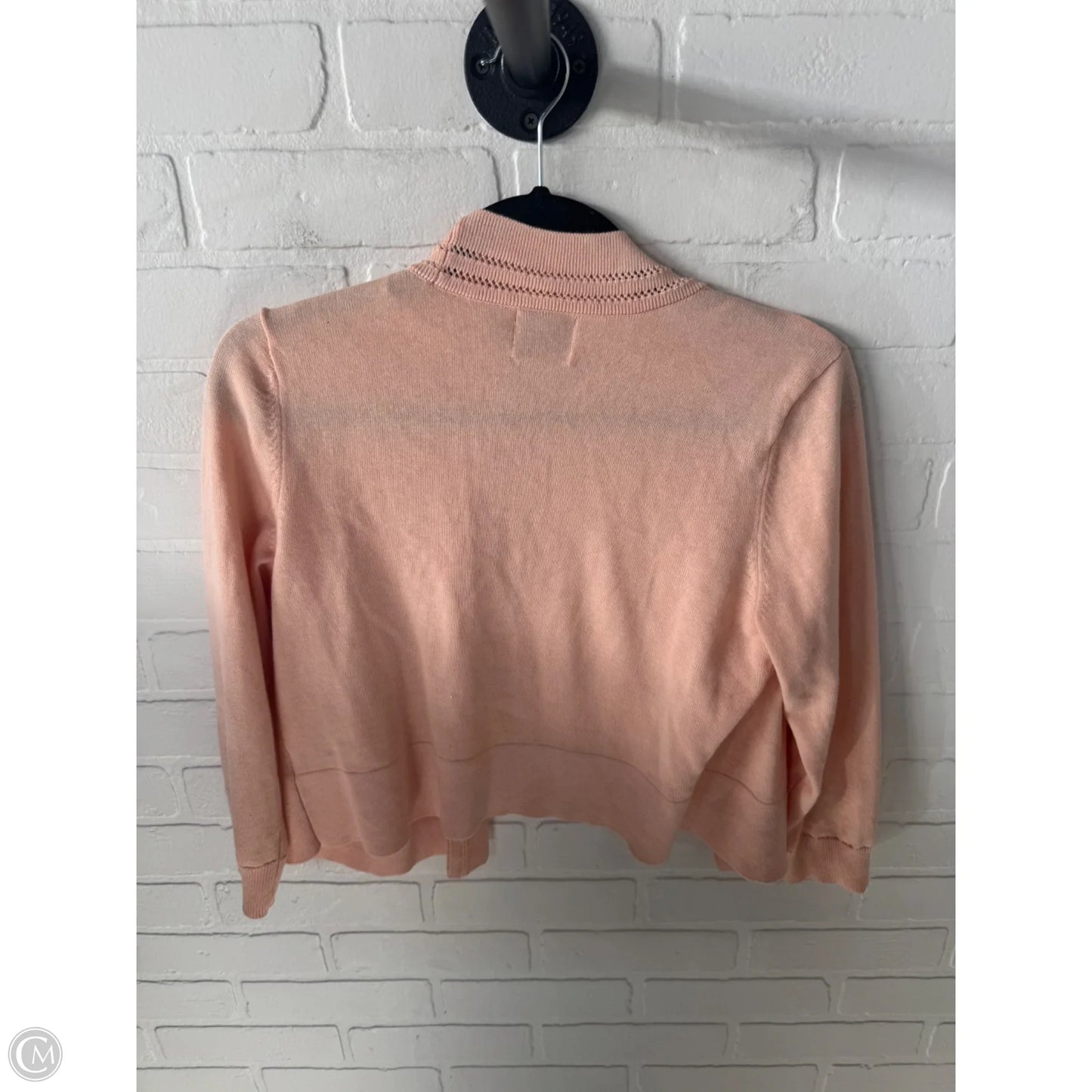 Sweater Cardigan By St Johns Bay In Peach, Size: M