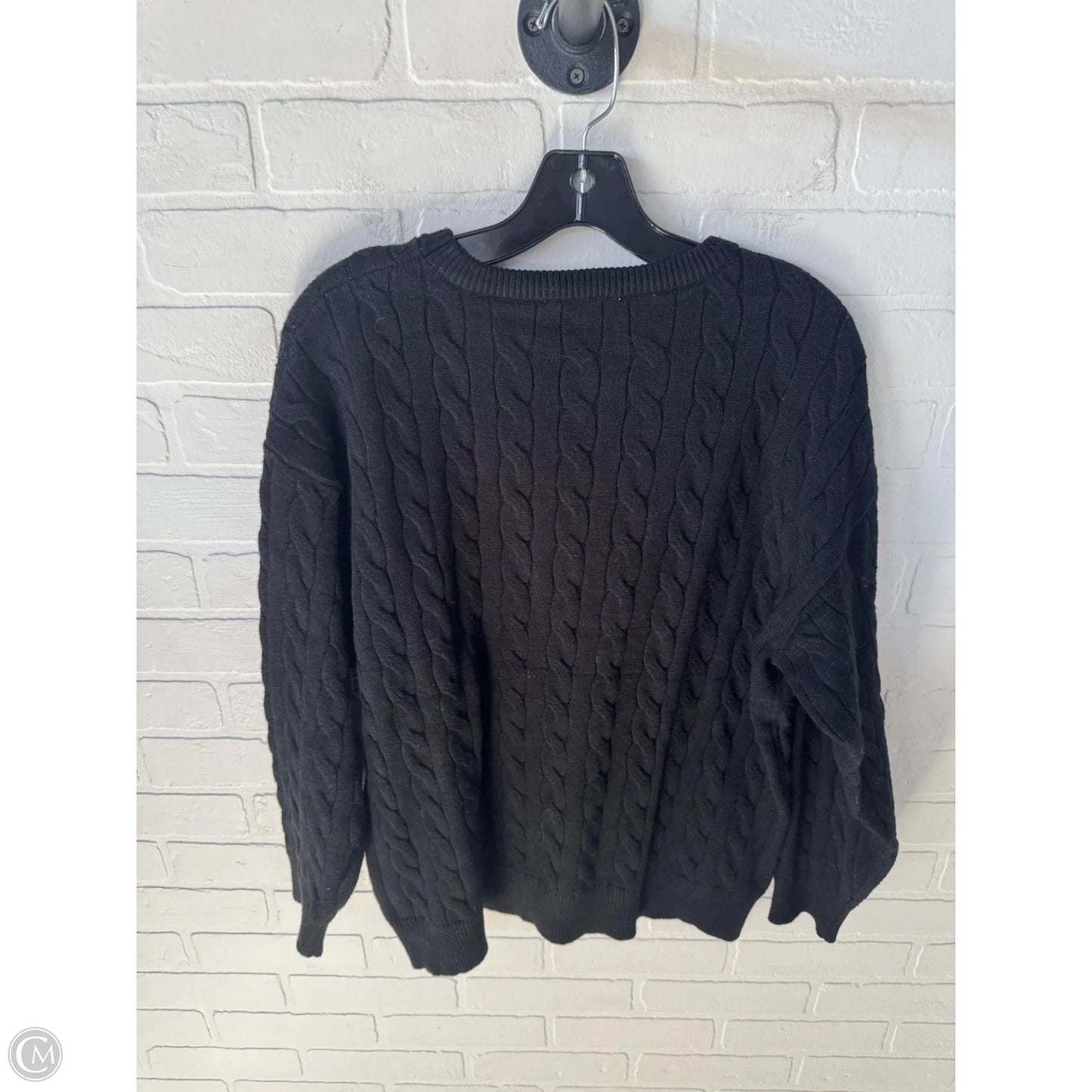 Sweater By Clothes Mentor In Black, Size: L