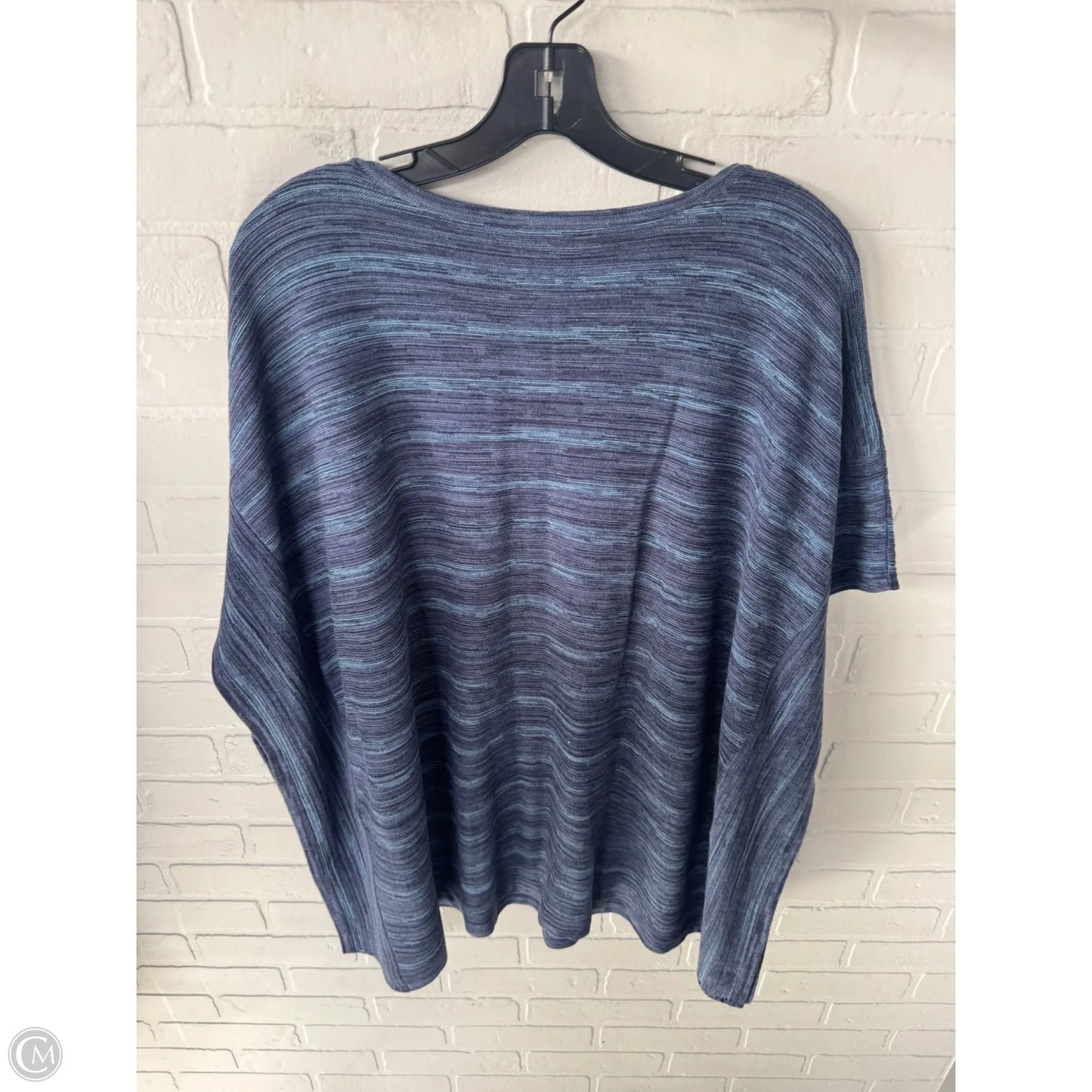 Sweater Short Sleeve By Pure Jill In Blue, Size: L