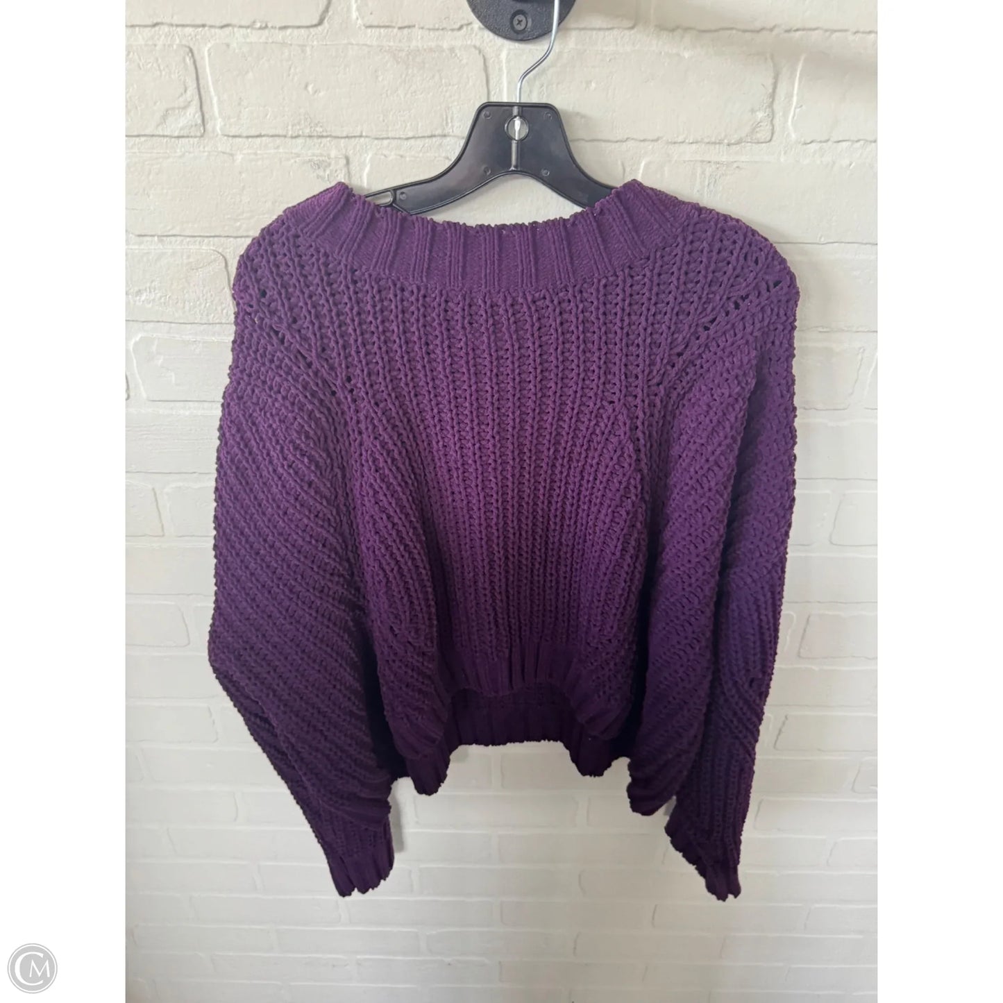 Sweater By Clothes Mentor In Purple, Size: L