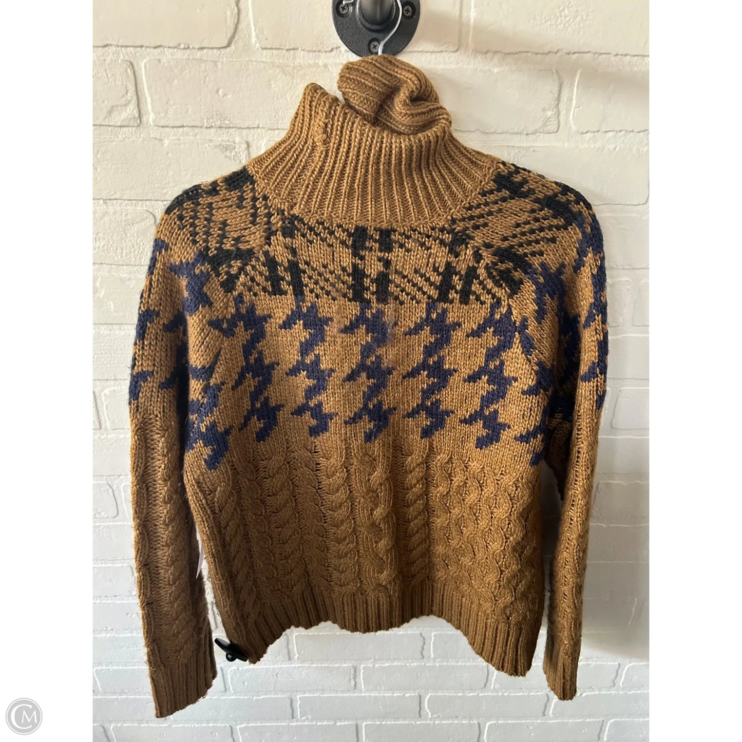 Sweater By John + Jenn In Blue & Brown, Size: M