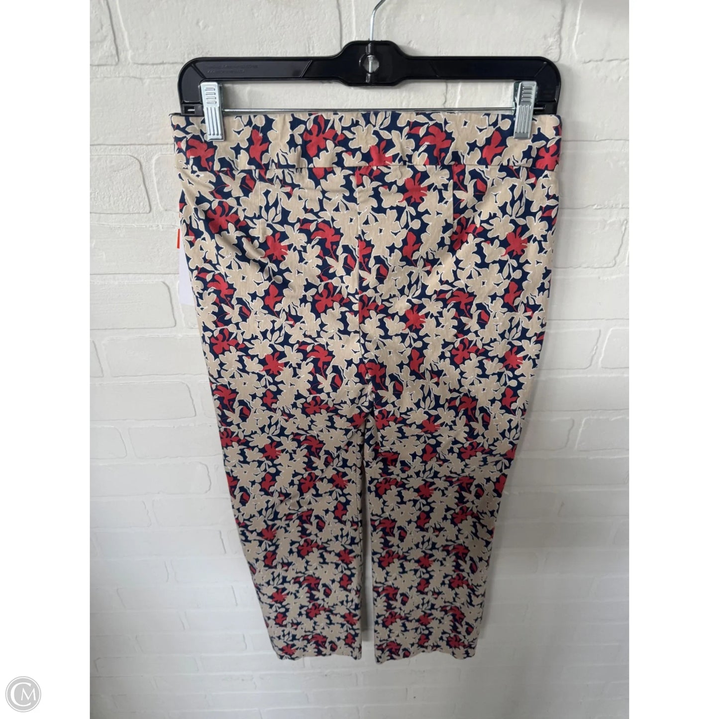 Pants Cropped By Chicos In Blue & Tan, Size: 4