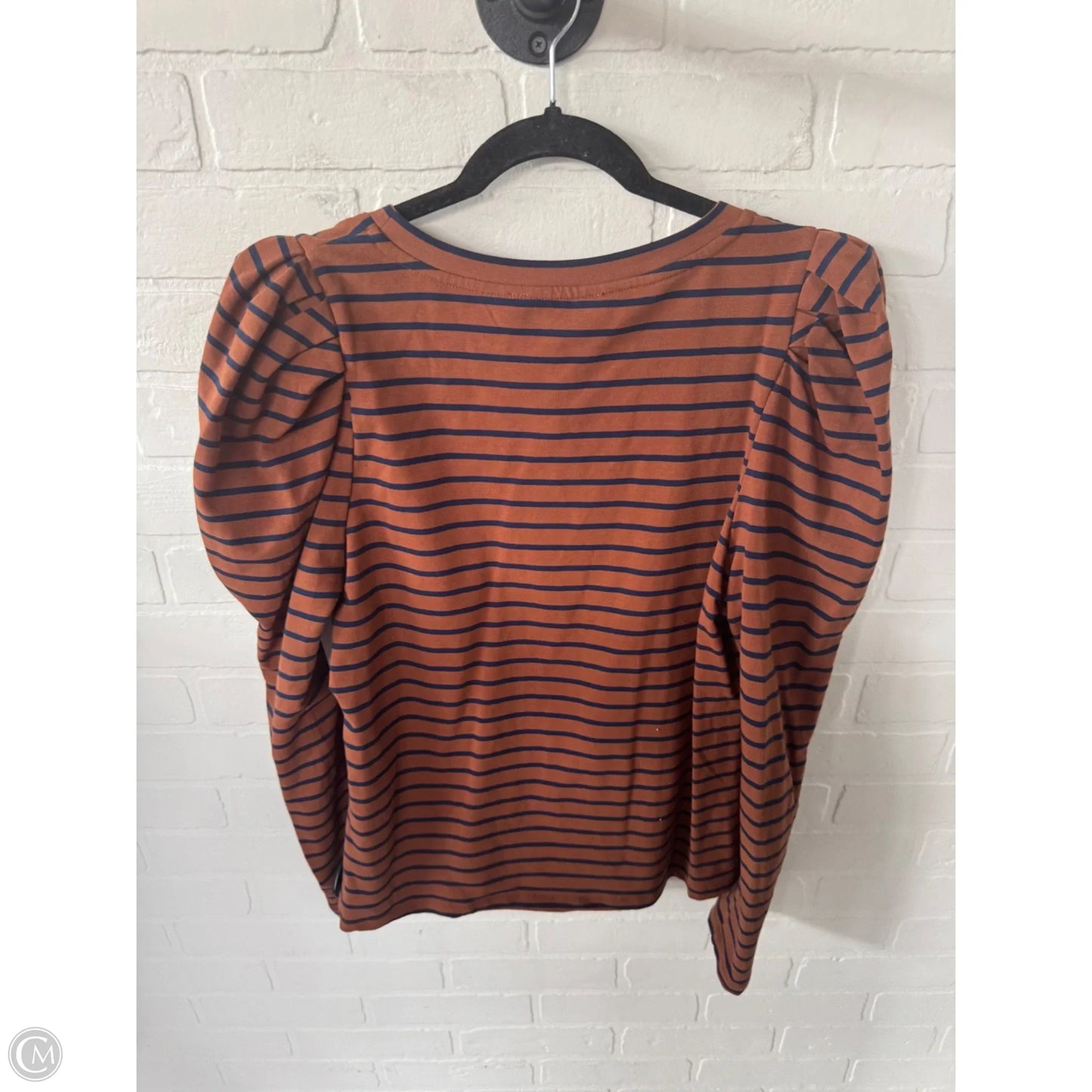 Top Long Sleeve By English Factory In Blue & Brown, Size: M
