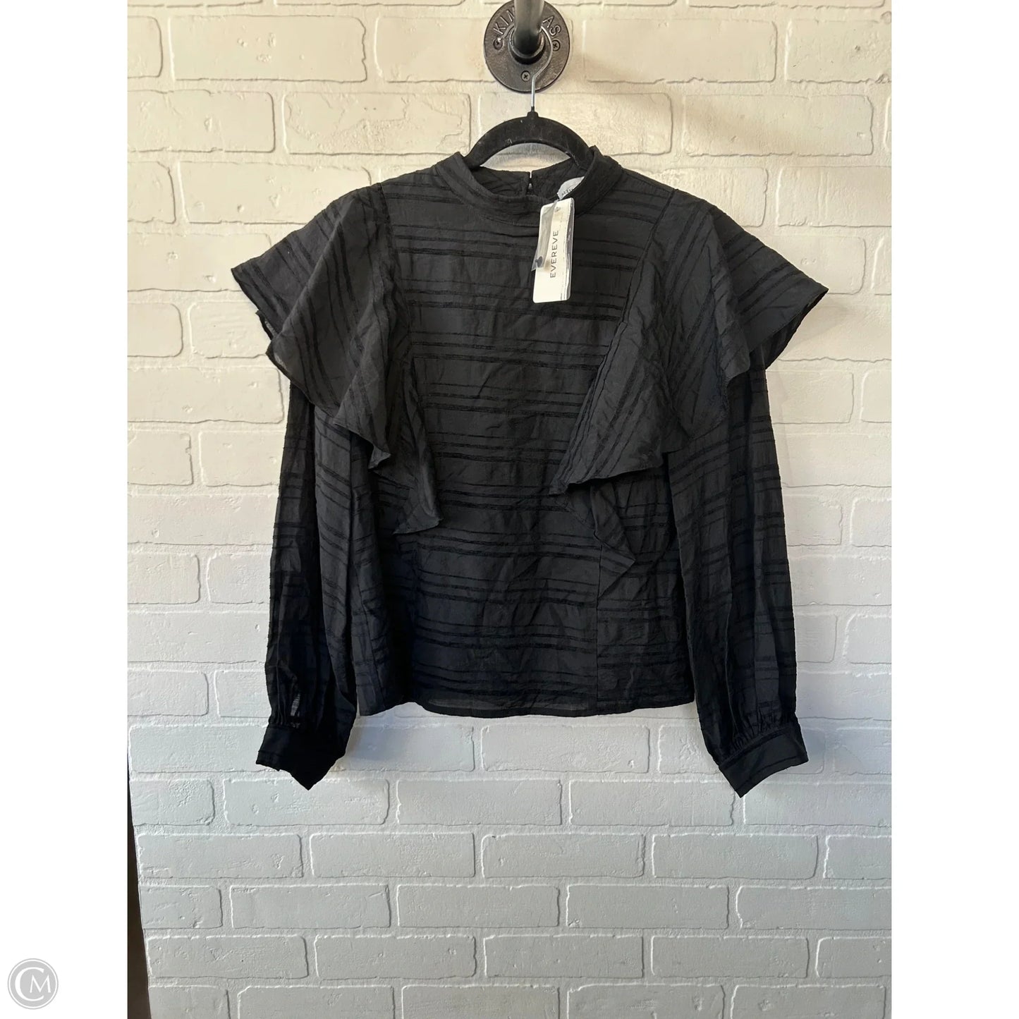 Top Long Sleeve By Allison Joy In Black, Size: Xs
