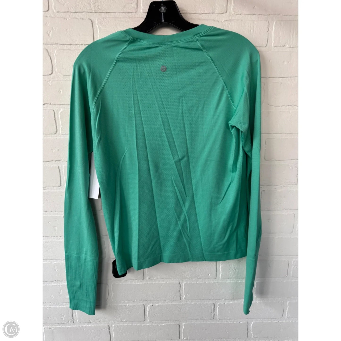Athletic Top Long Sleeve Crewneck By Lululemon In Green, Size: M