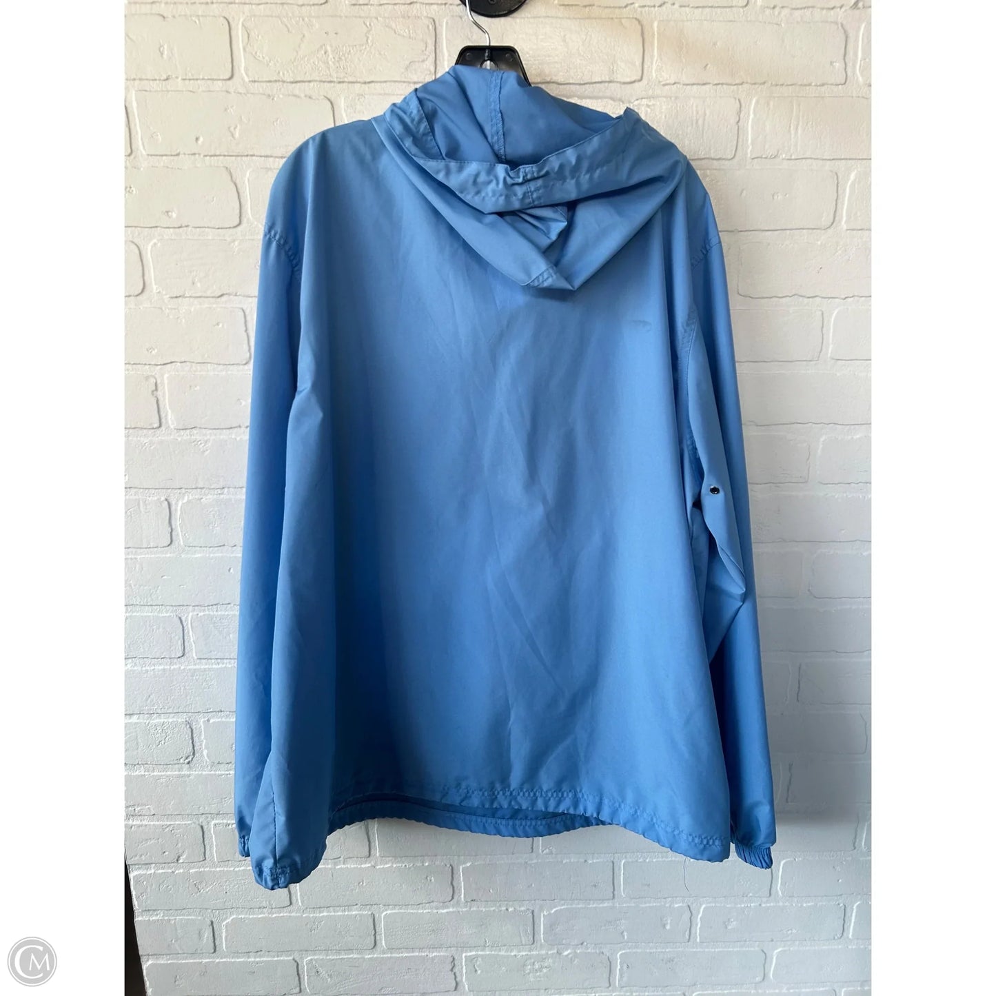 Jacket Windbreaker By Clothes Mentor In Blue, Size: Xl