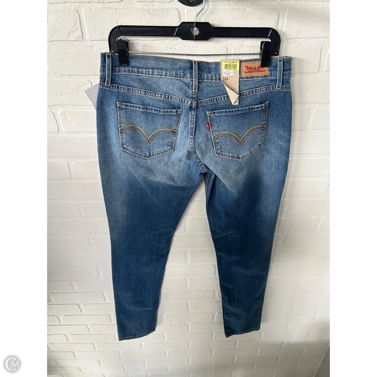 Jeans Skinny By Levis In Blue Denim, Size: 8
