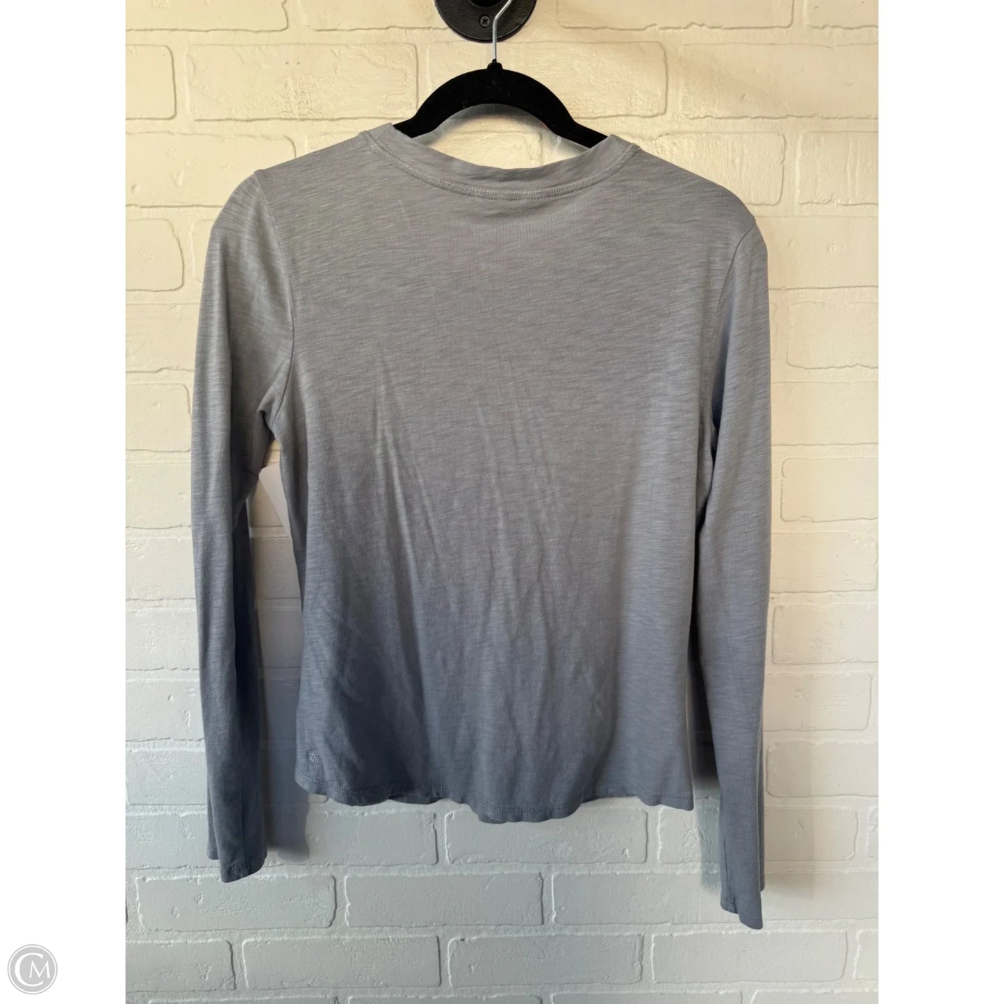 Top Long Sleeve By Cmc In Grey, Size: S