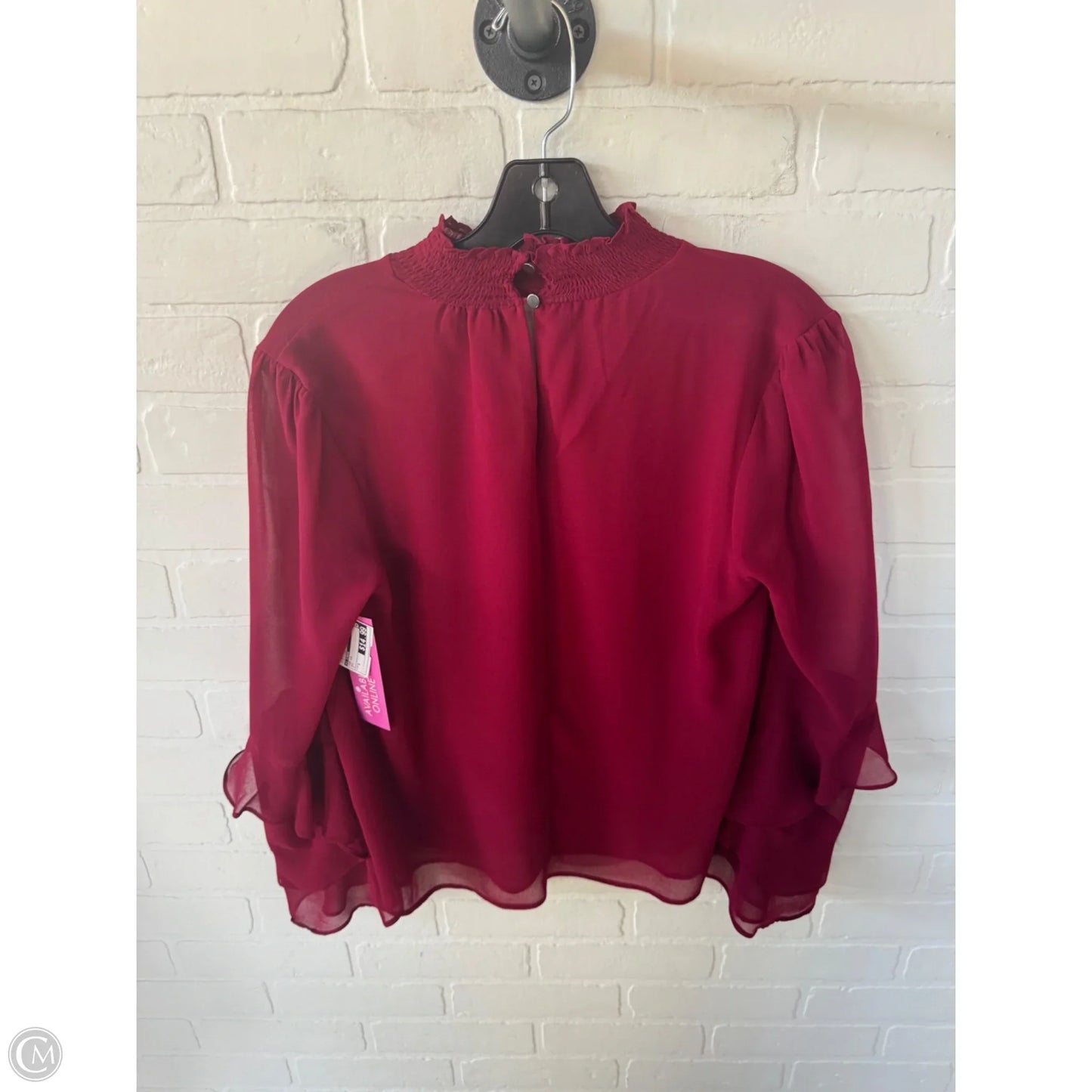 Top Long Sleeve By 1.state In Red, Size: S