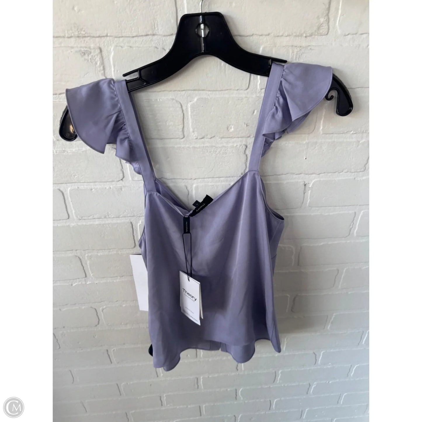 Top Sleeveless By Theory In Purple, Size: S