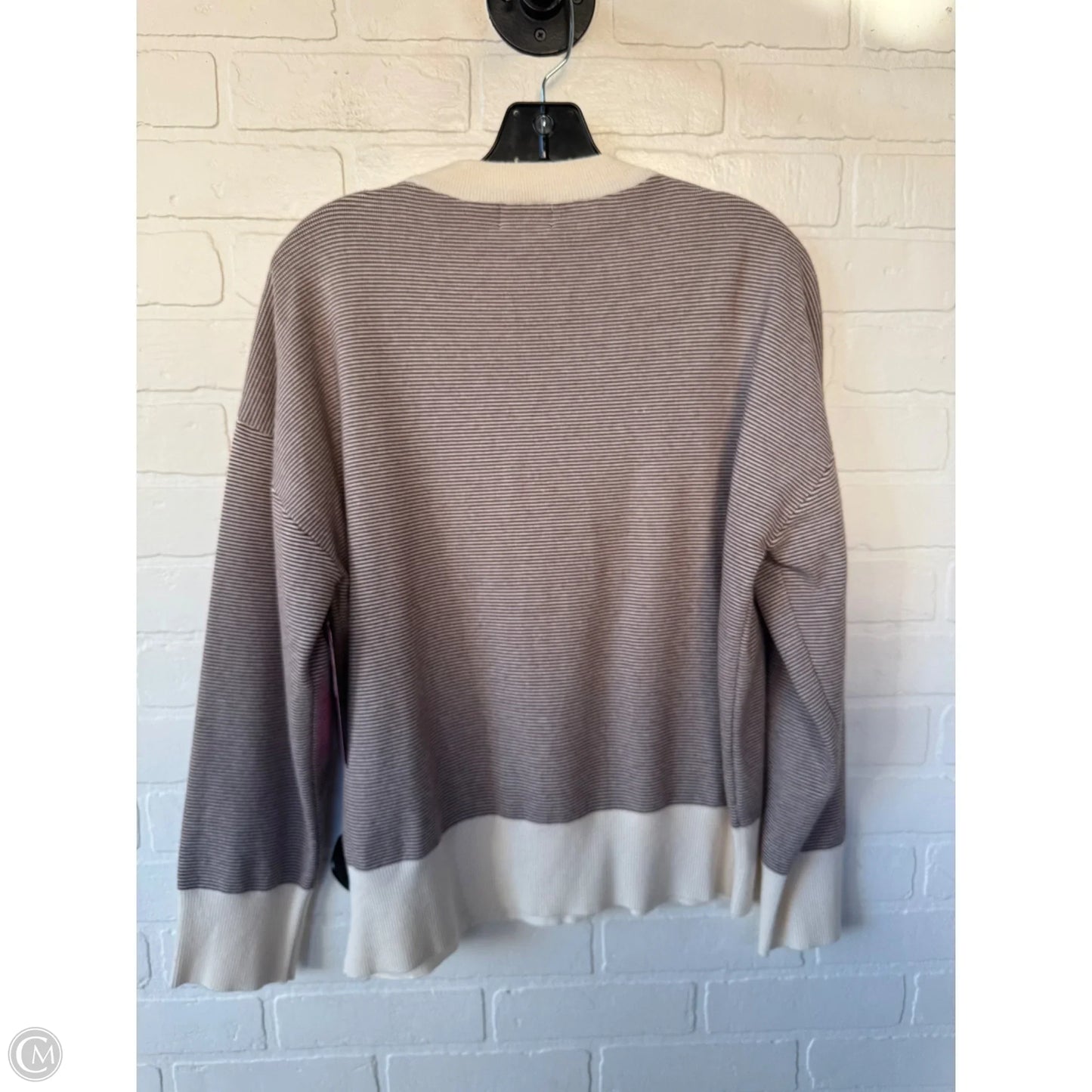 Sweater By Bluivy In Brown & Cream, Size: M