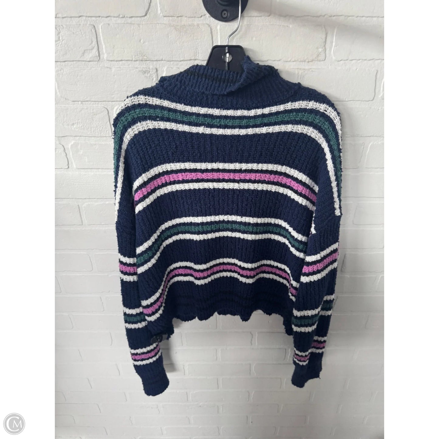 Sweater By Free People In Blue & White, Size: S