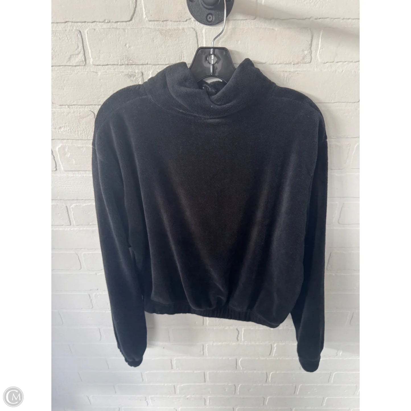 Sweatshirt Collar By Clothes Mentor In Black, Size: L