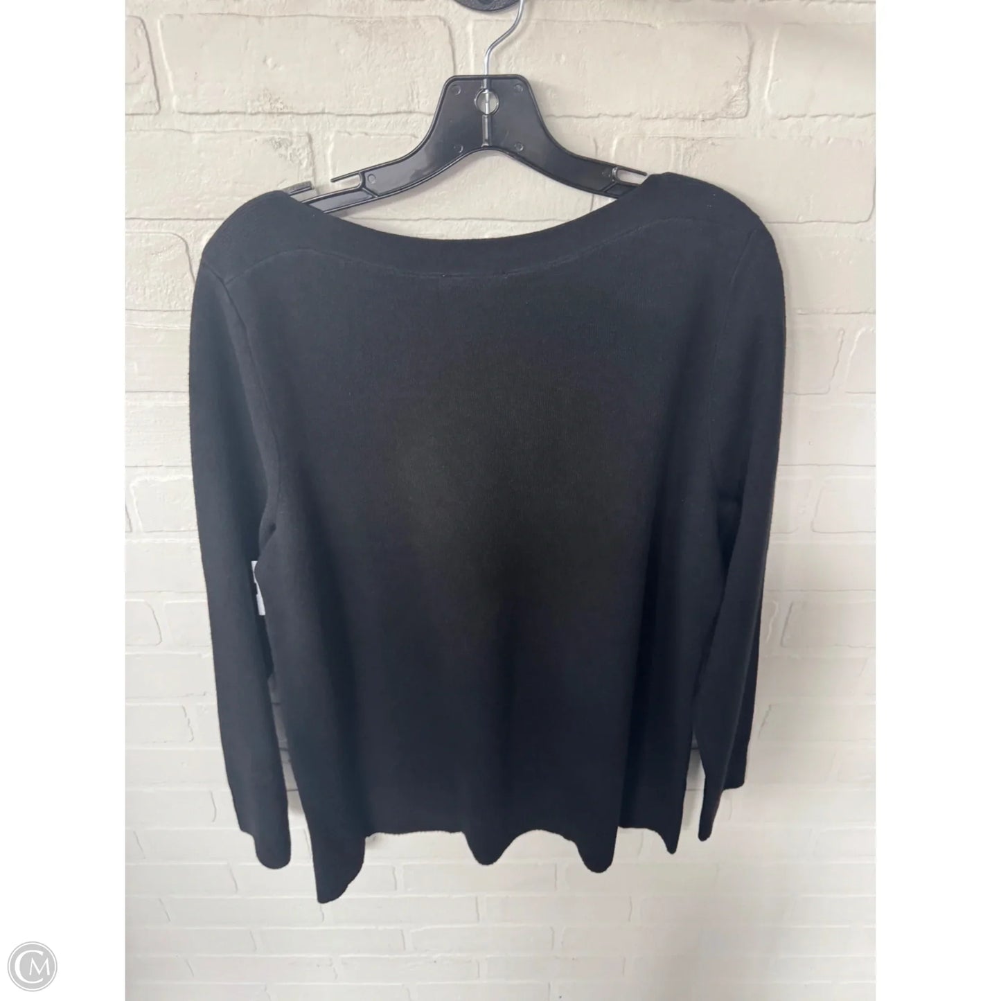 Sweater By Chicos In Black, Size: L