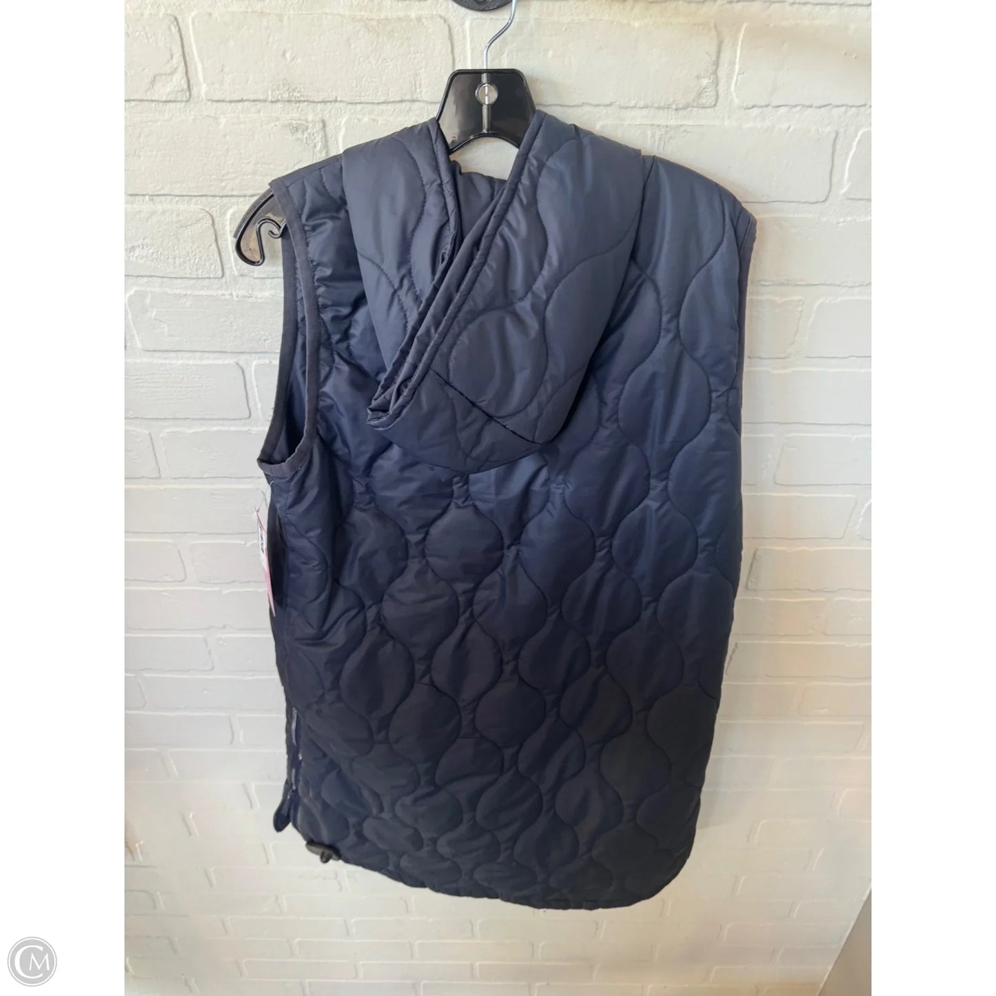 Vest Puffer & Quilted By Keren Hart In Navy, Size: L