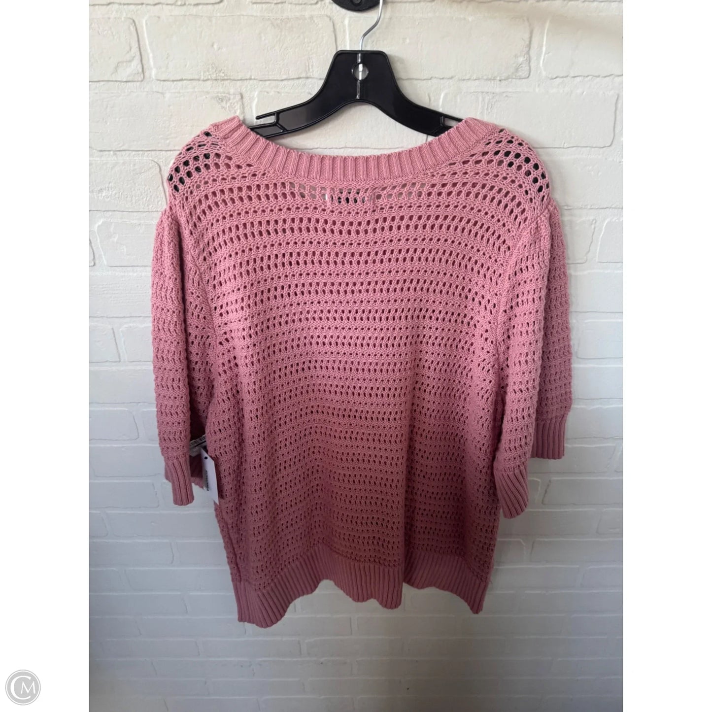Sweater Short Sleeve By Sonoma In Pink, Size: 2x