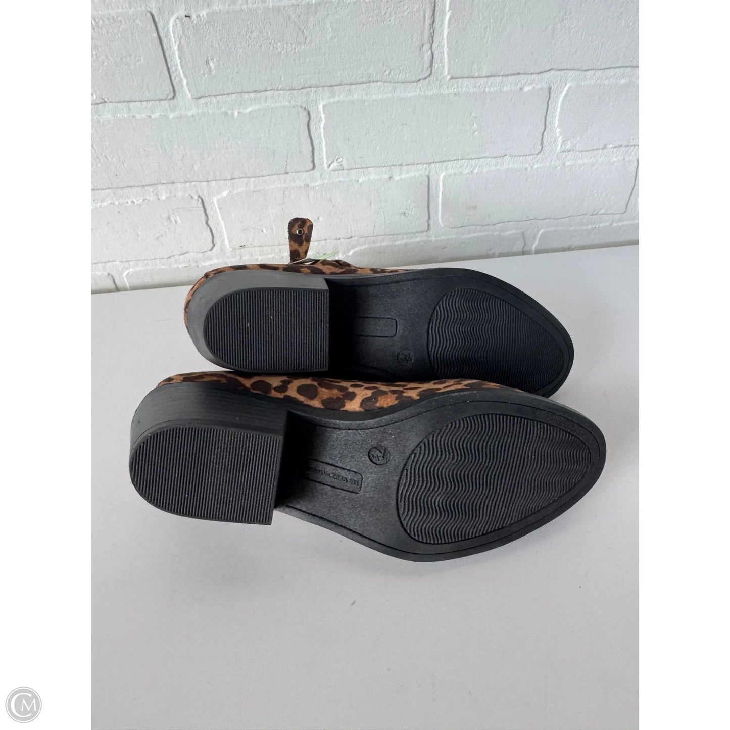 Boots Ankle Heels By So In Brown & Tan, Size: 7.5