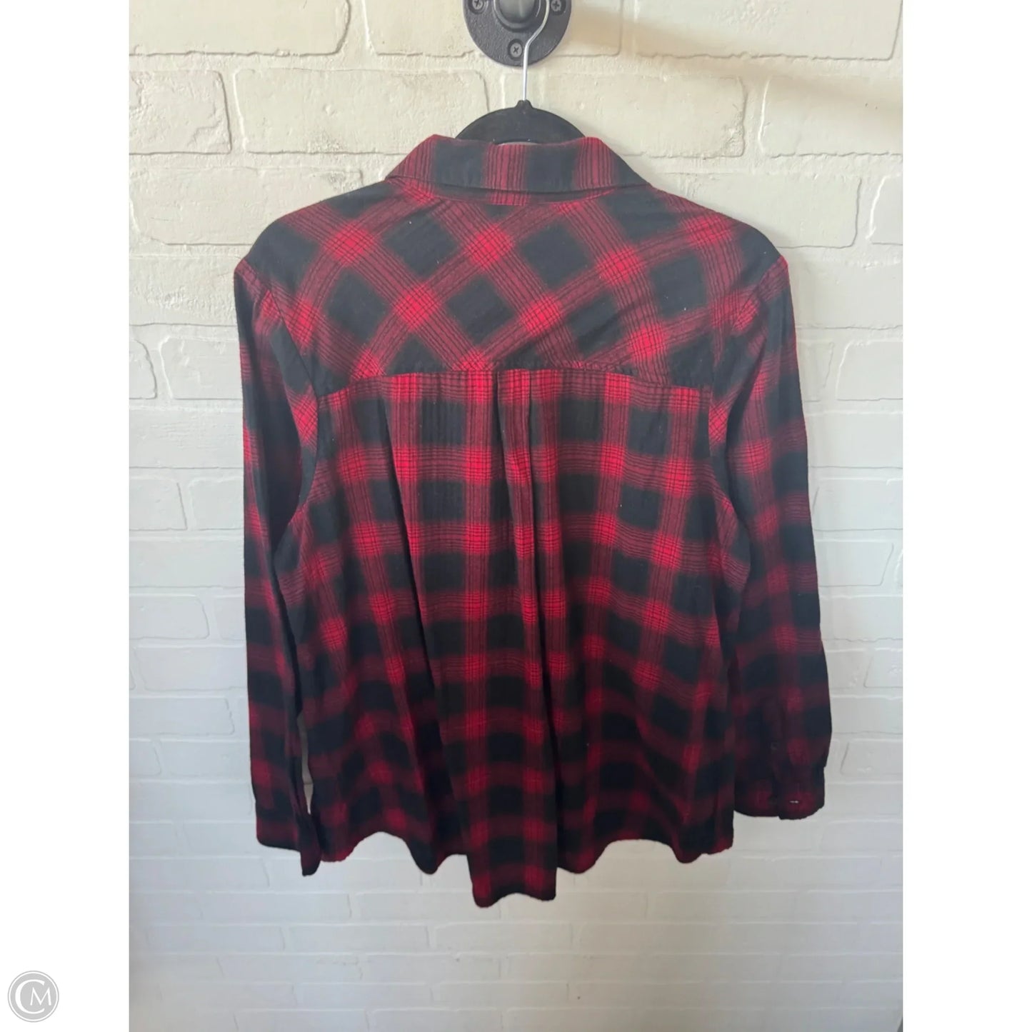 Top Long Sleeve By Westport In Black & Red, Size: 1x