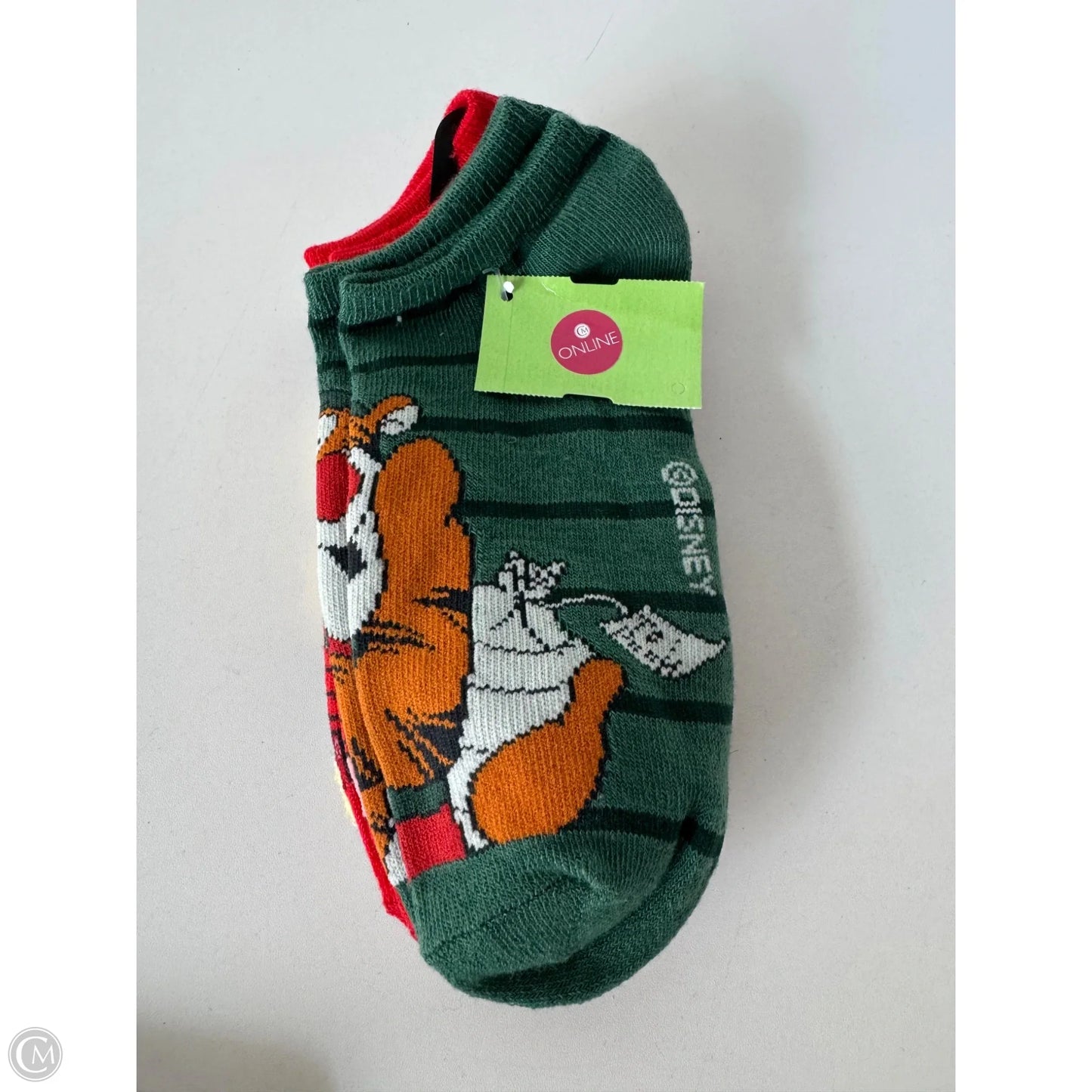 Socks By Disney In Green & Red, Size: Osfm