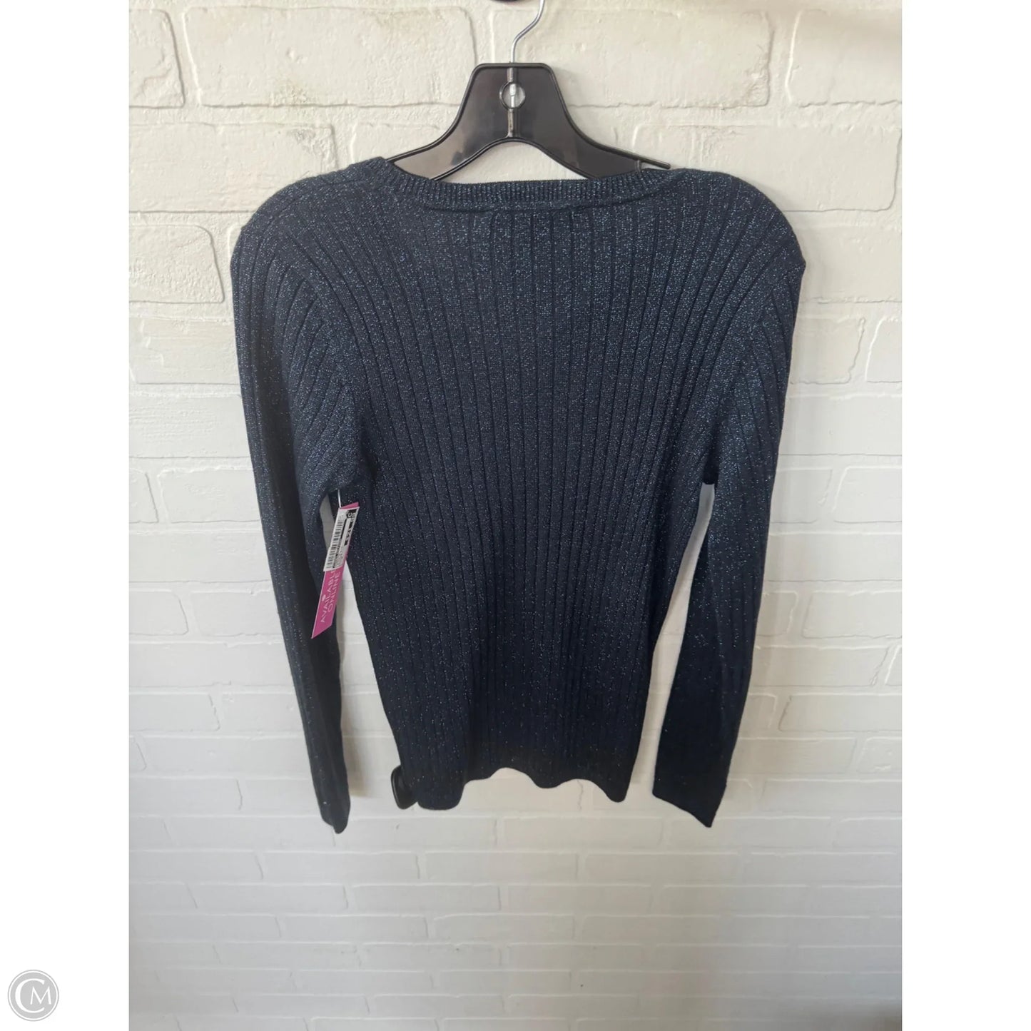 Sweater By Tommy Hilfiger In Black & Blue, Size: M
