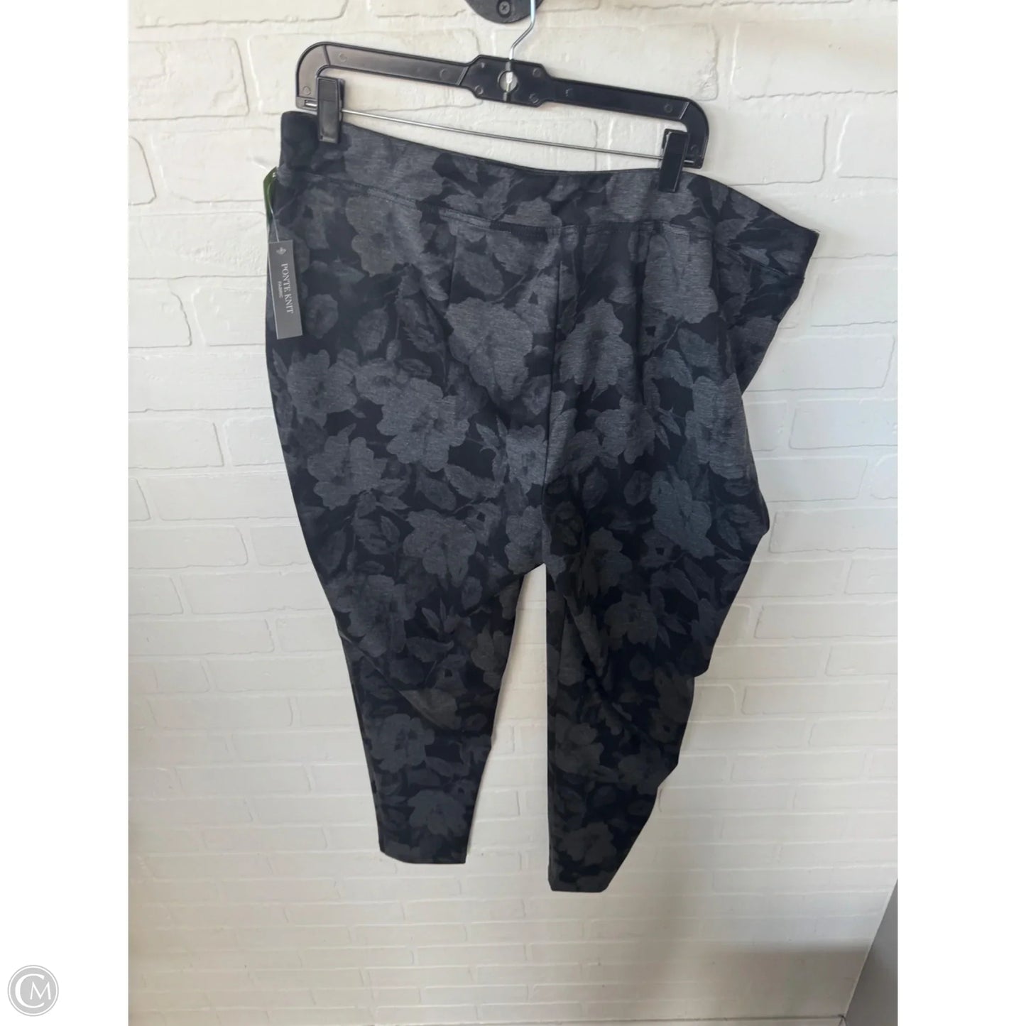 Pants Leggings By Cj Banks In Black & Grey, Size: 20