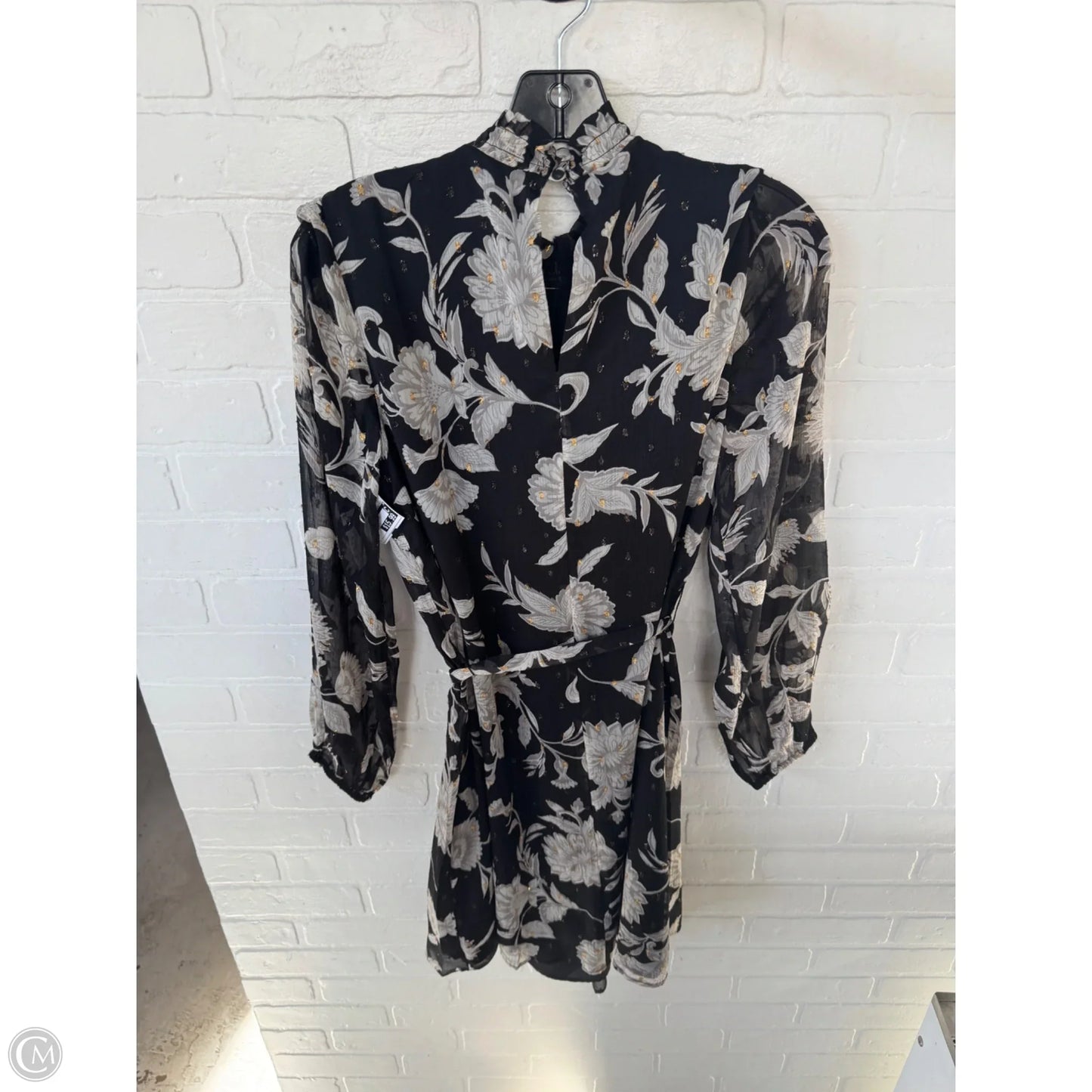 Dress Casual Short By Ann Taylor In Black & Grey, Size: S