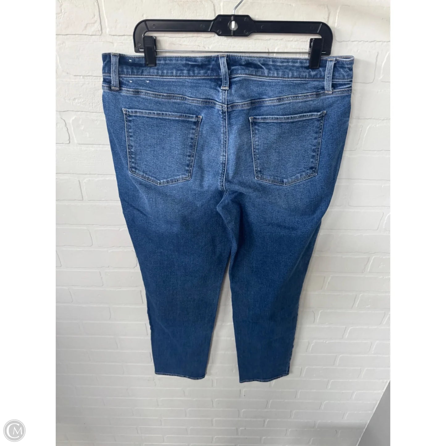 Jeans Straight By Talbots In Blue Denim, Size: 12