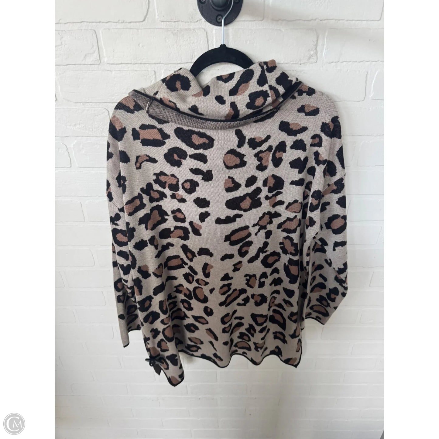 Sweater By Calvin Klein In Black & Tan, Size: Xl