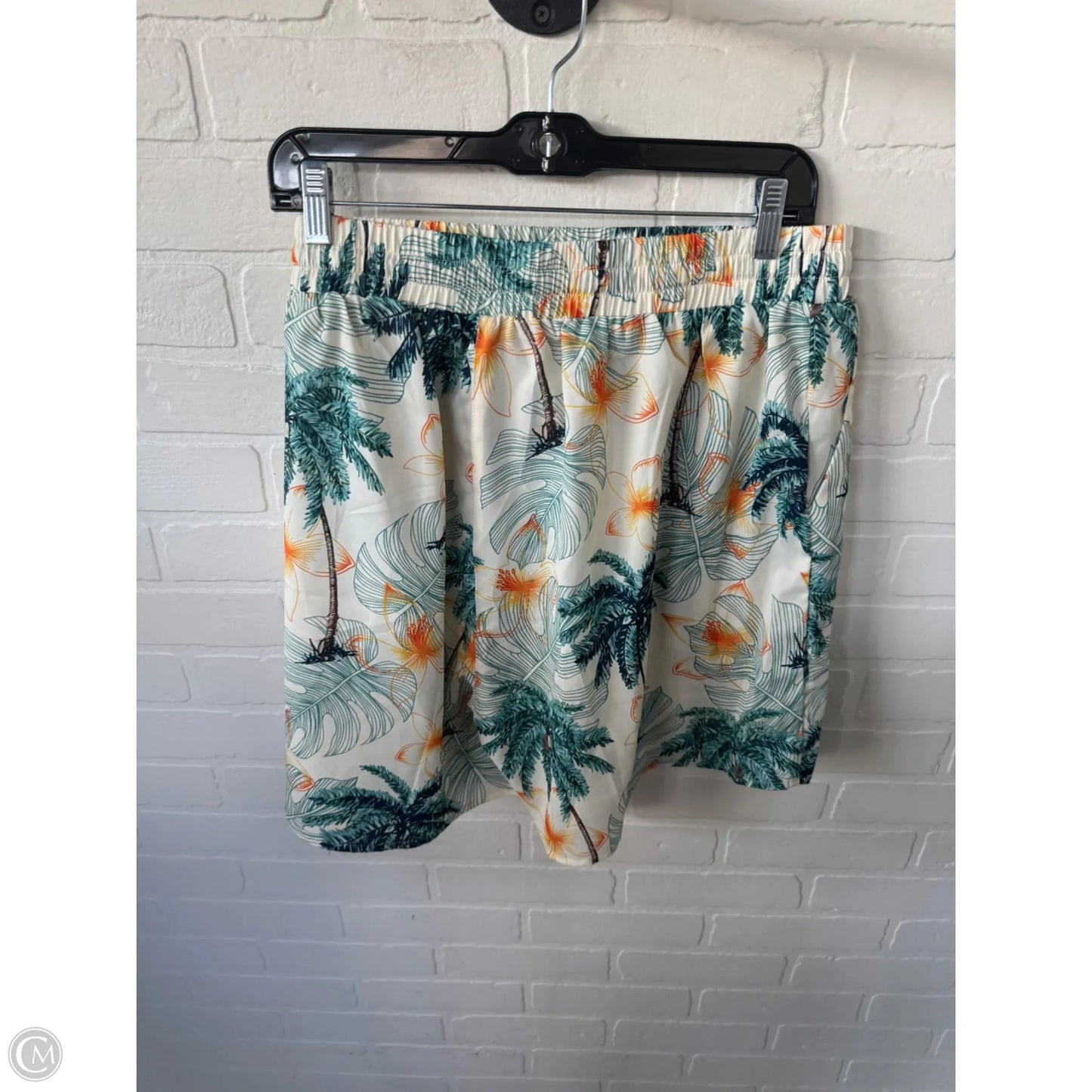 Shorts By Cme In Cream & Green, Size: 20
