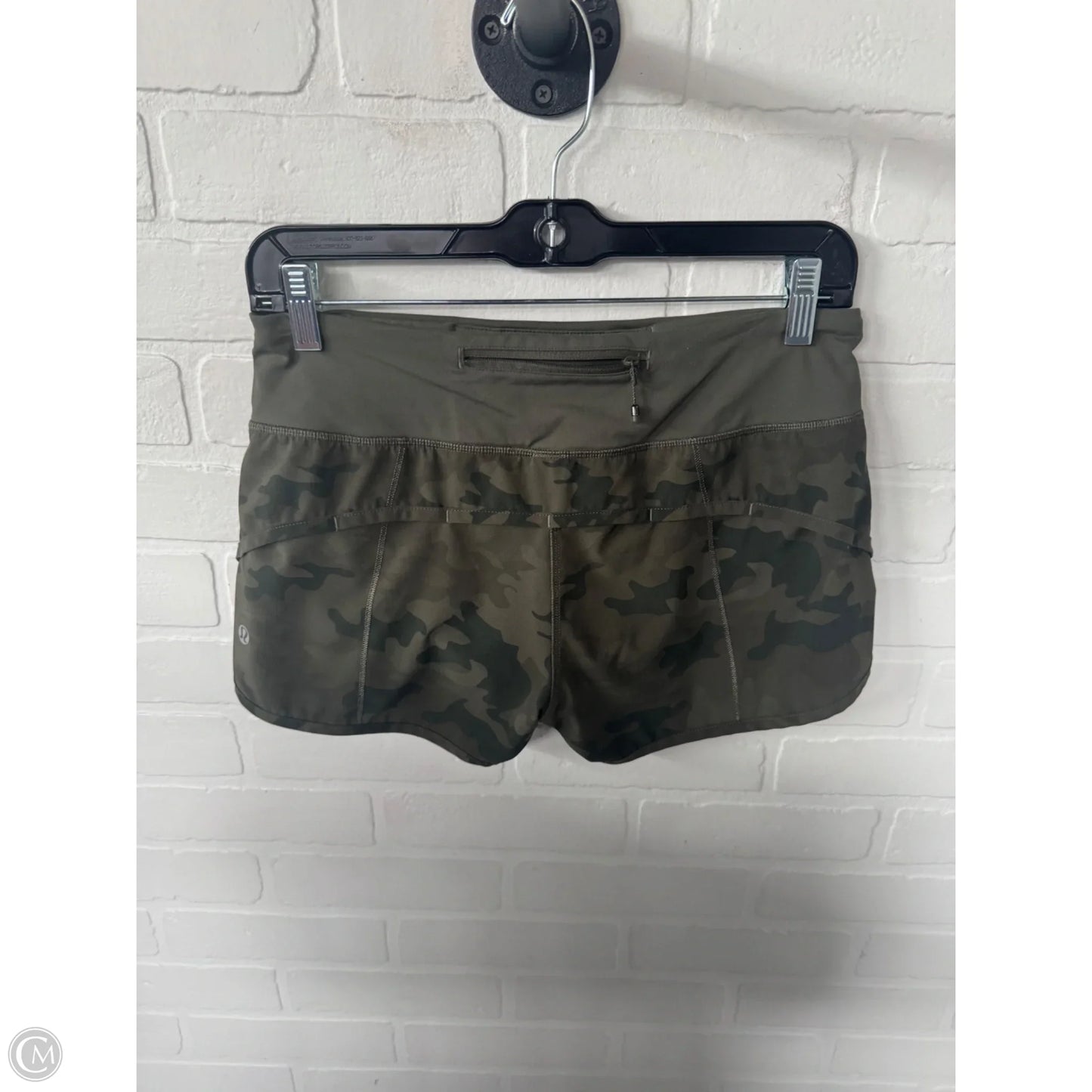 Athletic Shorts By Lululemon In Green, Size: 4