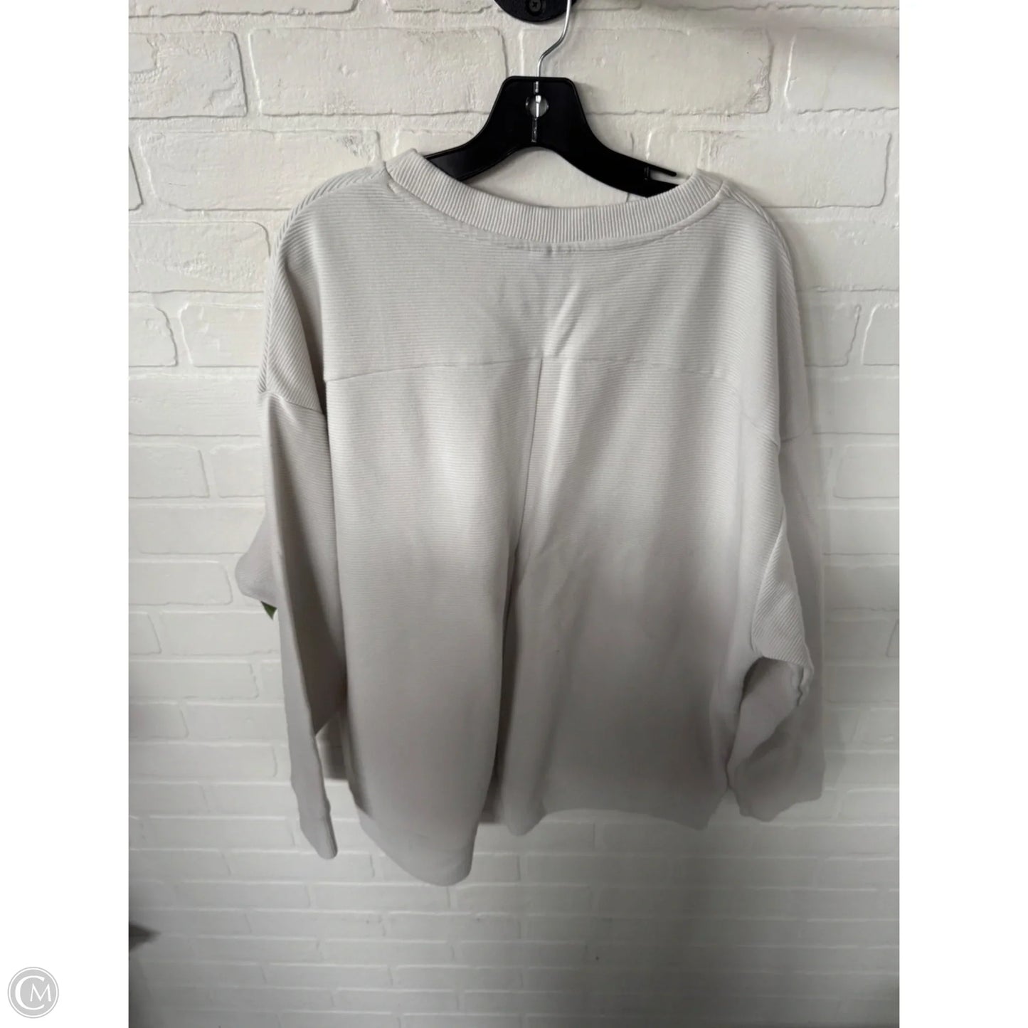 Athletic Sweatshirt Crewneck By Avia In Beige, Size: Xxl
