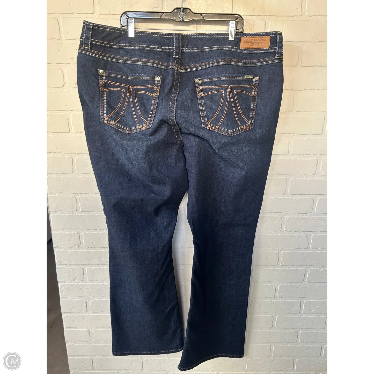 Jeans Boot Cut By Melissa Mccarthy In Blue Denim, Size: 24