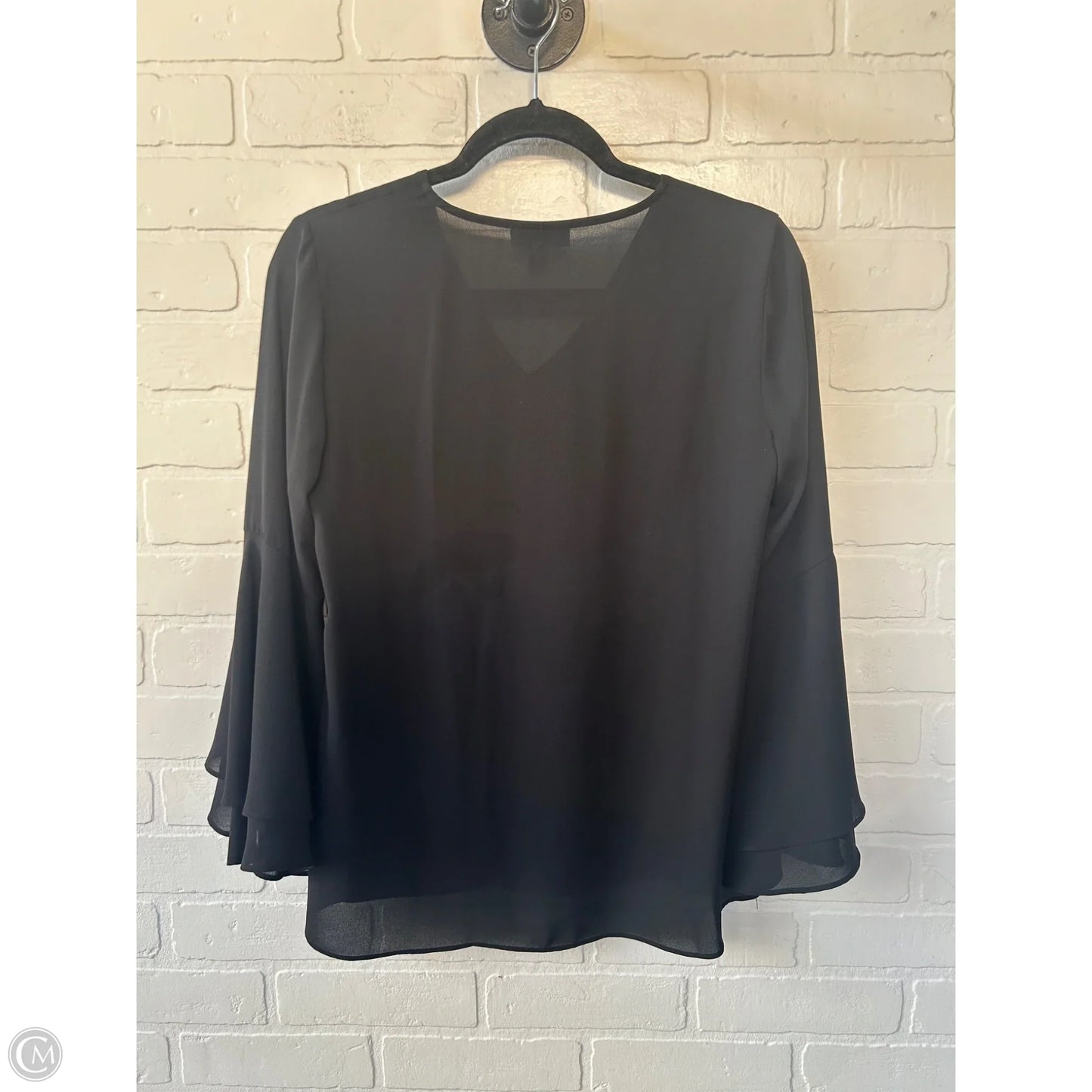 Top Long Sleeve By Alfani In Black, Size: Xs