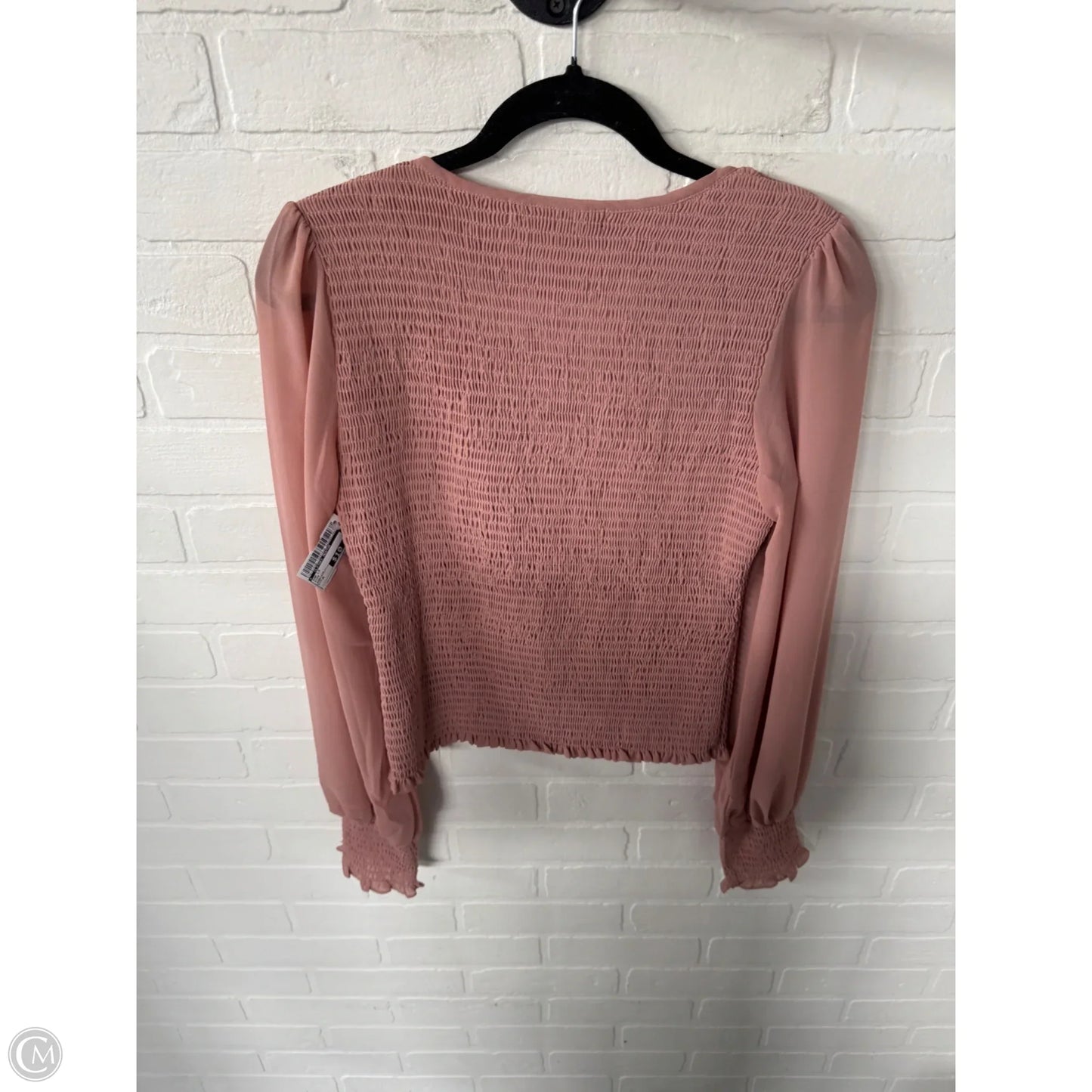 Top Long Sleeve By Clothes Mentor In Pink, Size: M