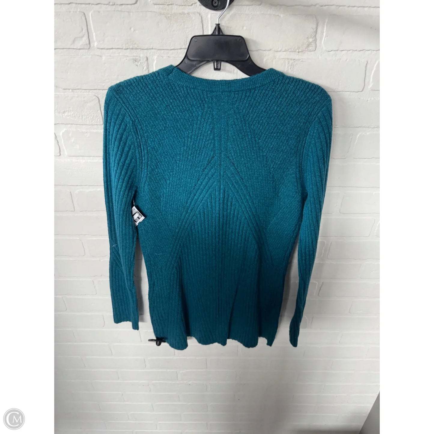 Sweater Cardigan By Cabi In Teal, Size: S