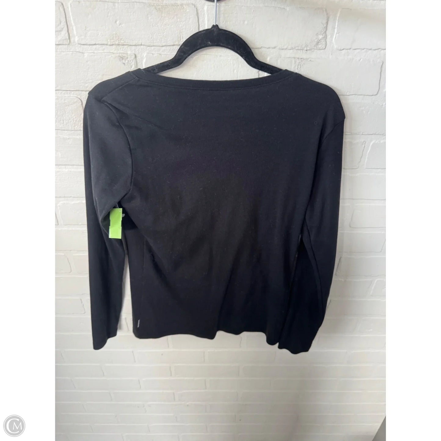 Top Long Sleeve Basic By Eddie Bauer In Black, Size: L