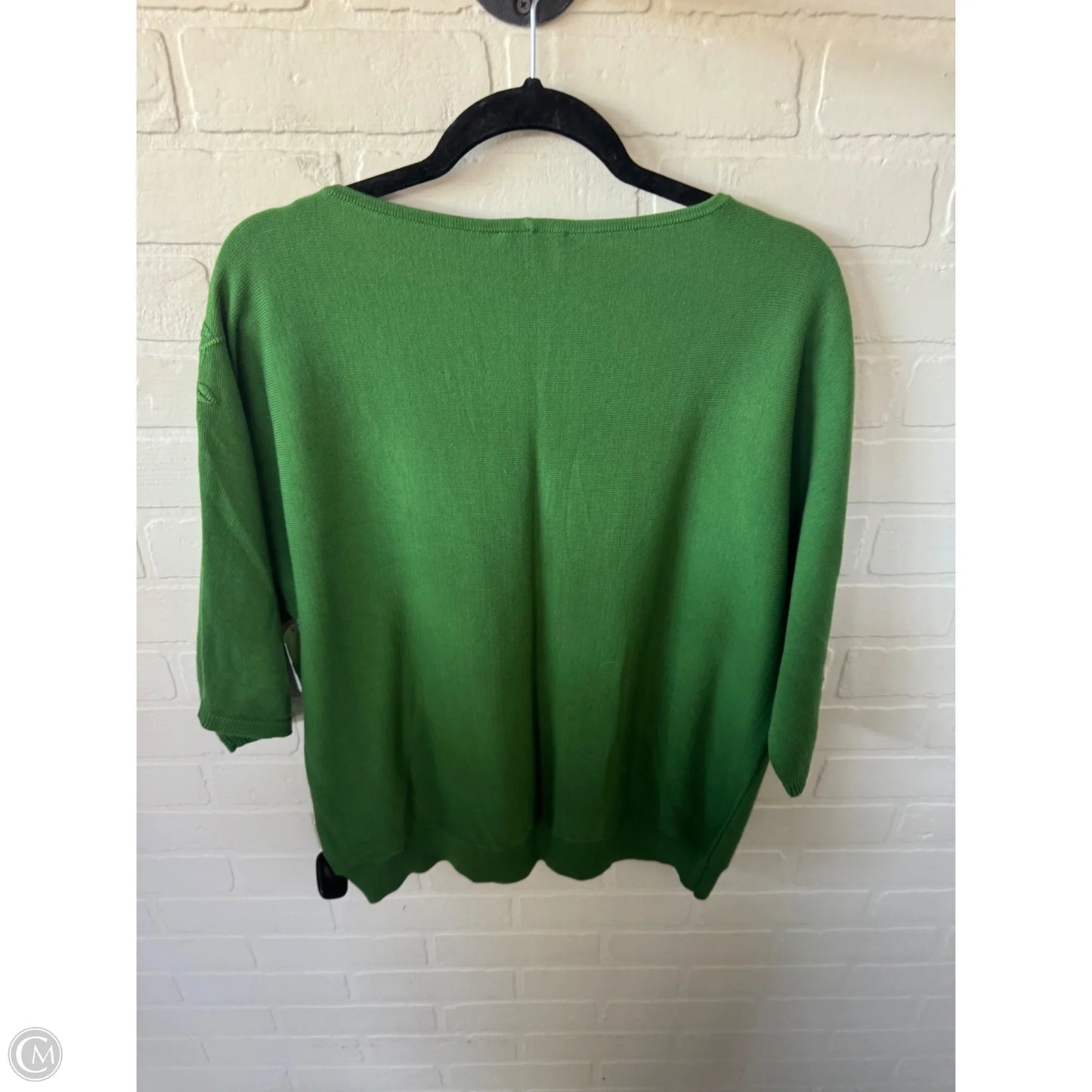 Sweater By Chicos In Green, Size: L
