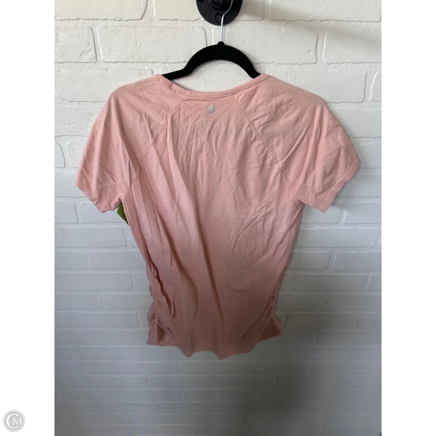 Athletic Top Short Sleeve By Gaiam In Peach, Size: Xl