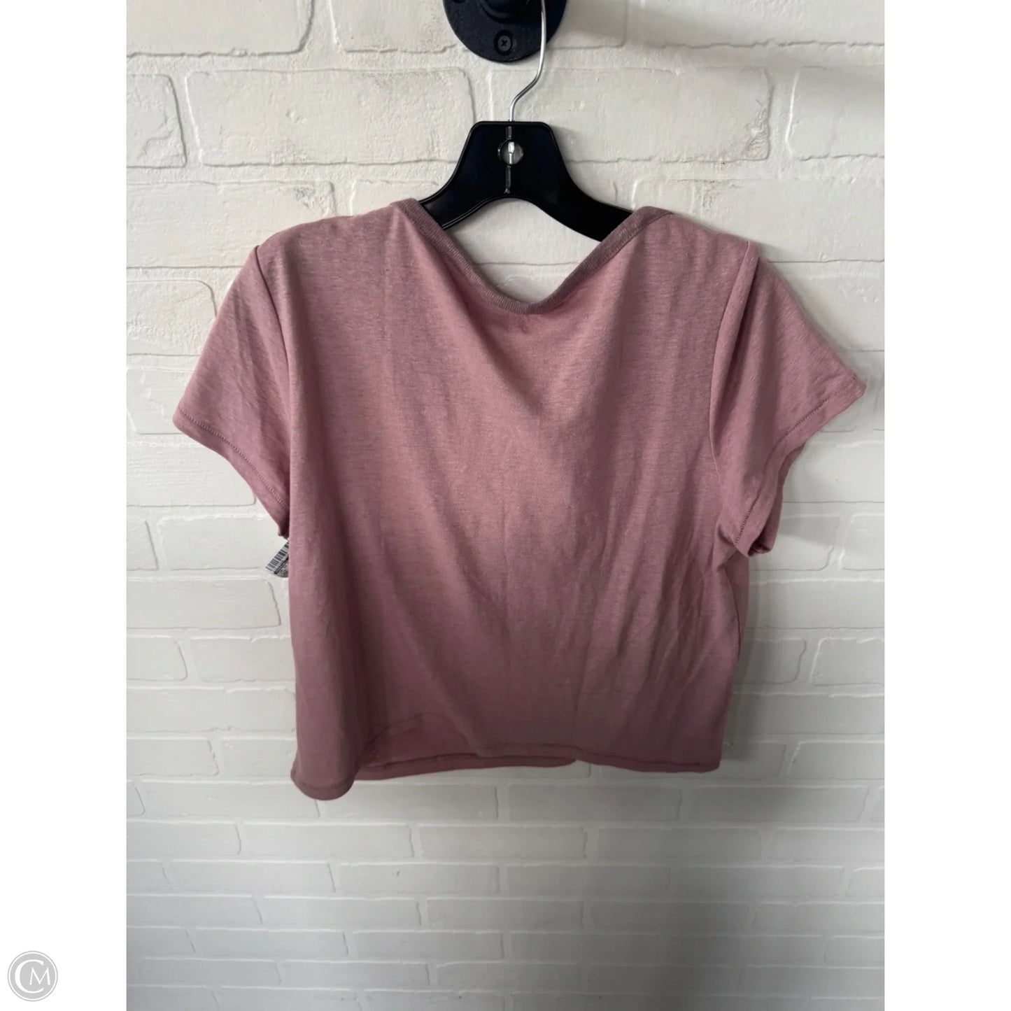Top Short Sleeve Basic By Madewell In Pink, Size: Xl