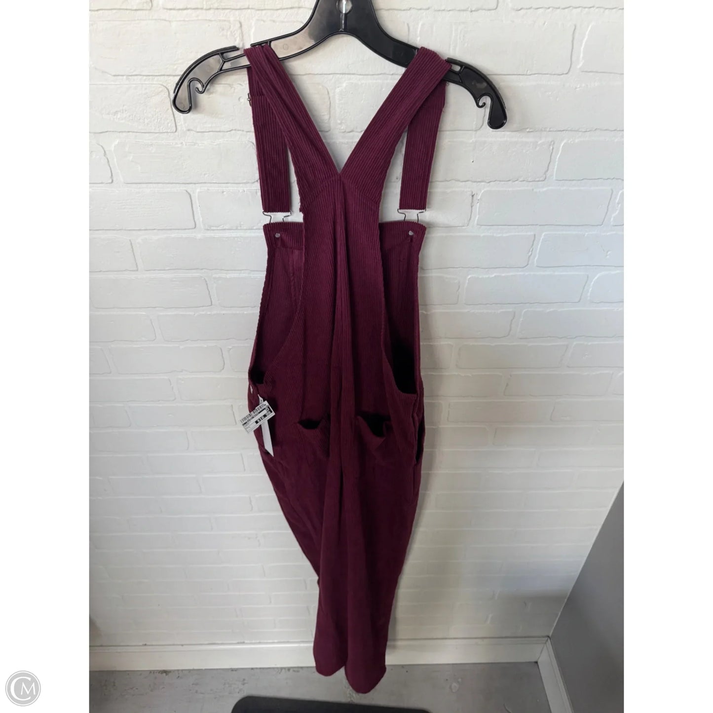 Overalls By Clothes Mentor In Maroon, Size: L