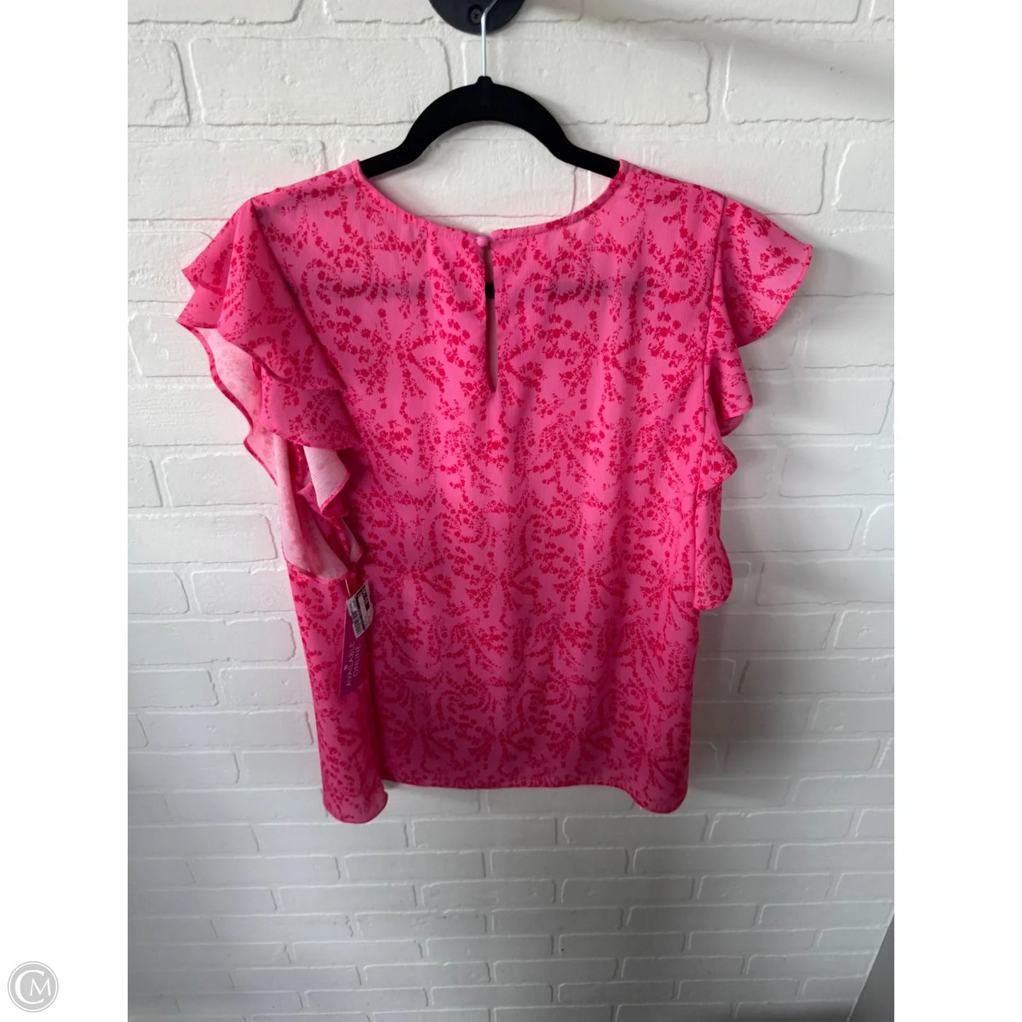 Top Short Sleeve By Clothes Mentor In Pink & Red, Size: Xl