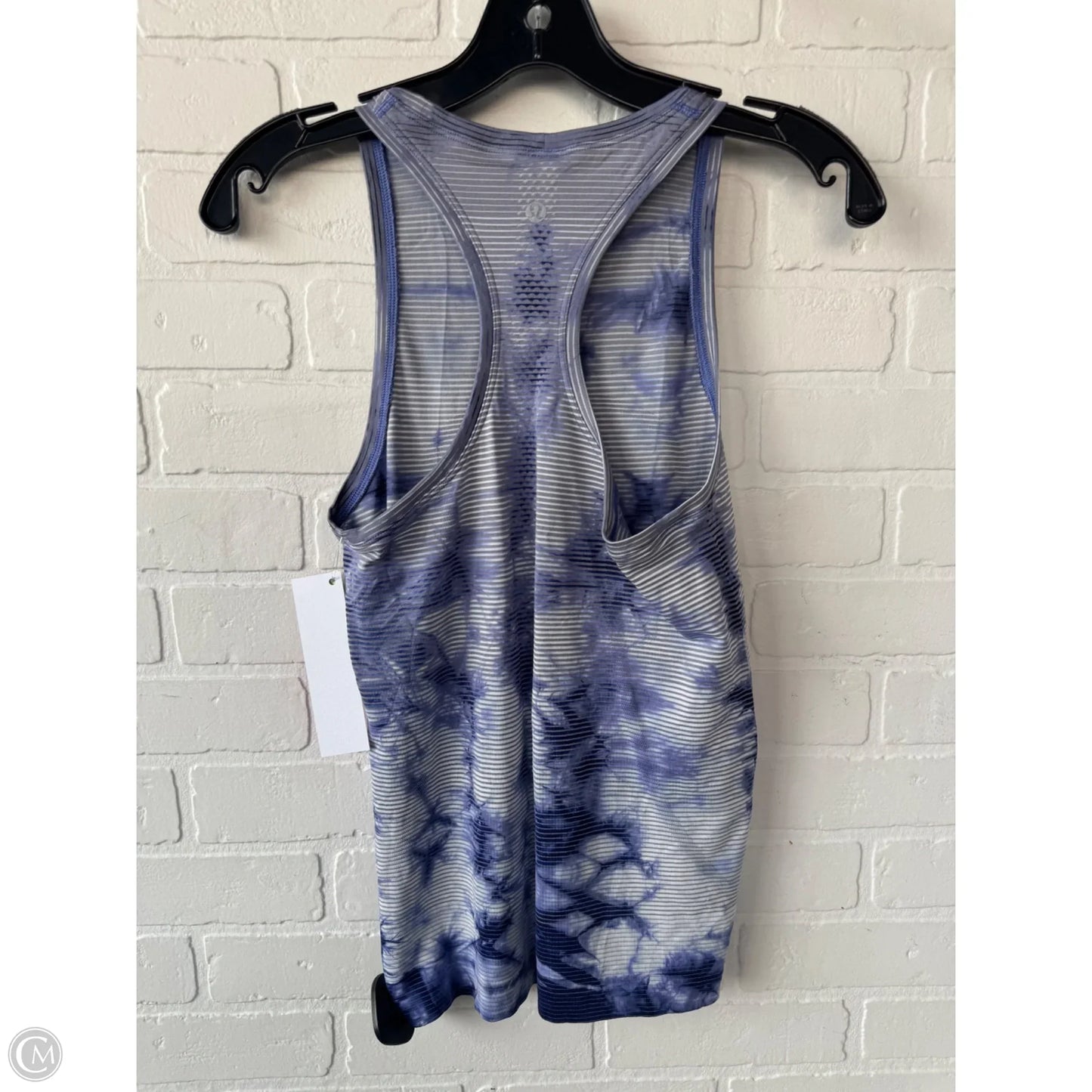 Athletic Tank Top By Lululemon In Blue & Grey, Size: Xs