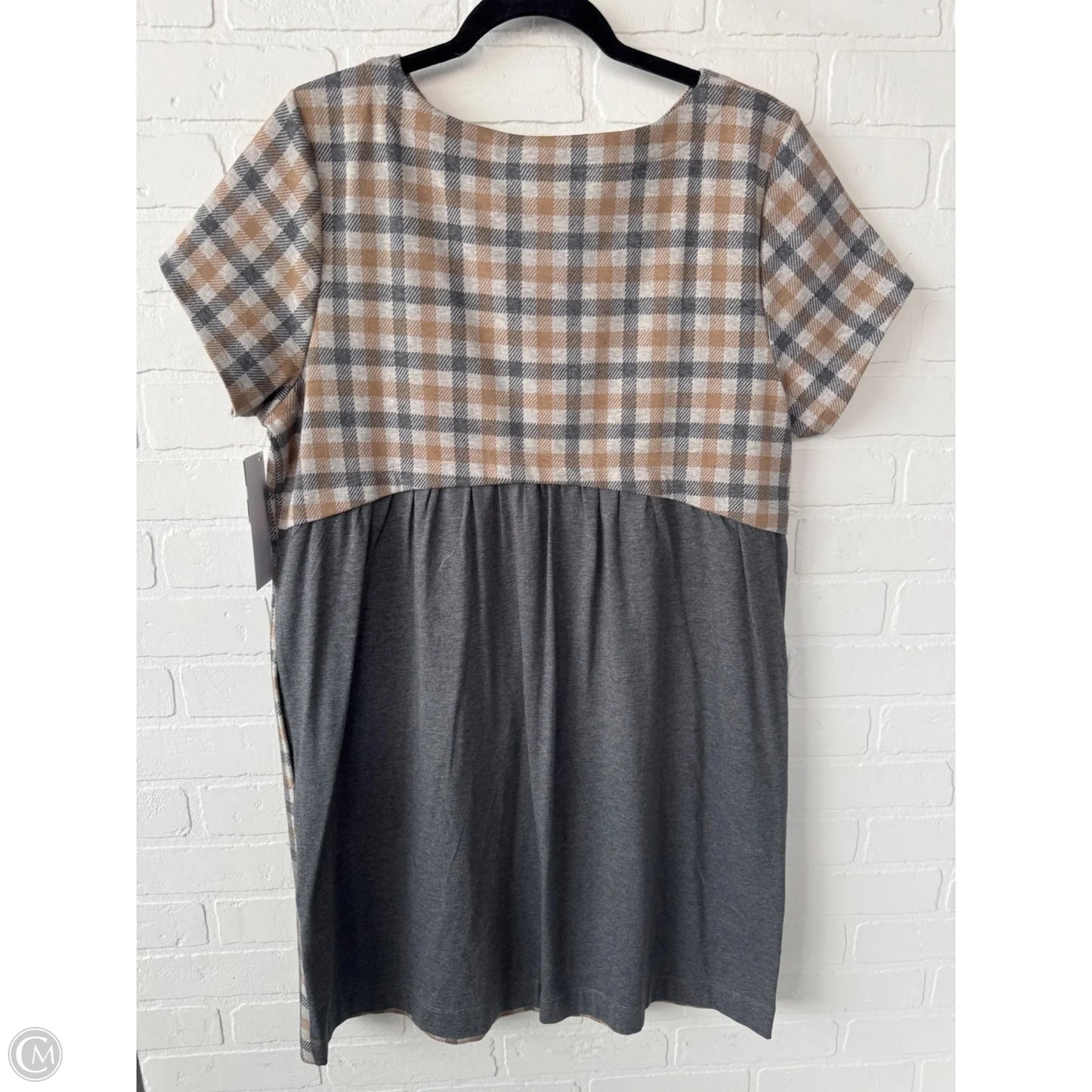 Dress Work By J. Jill In Grey & Tan, Size: Lp